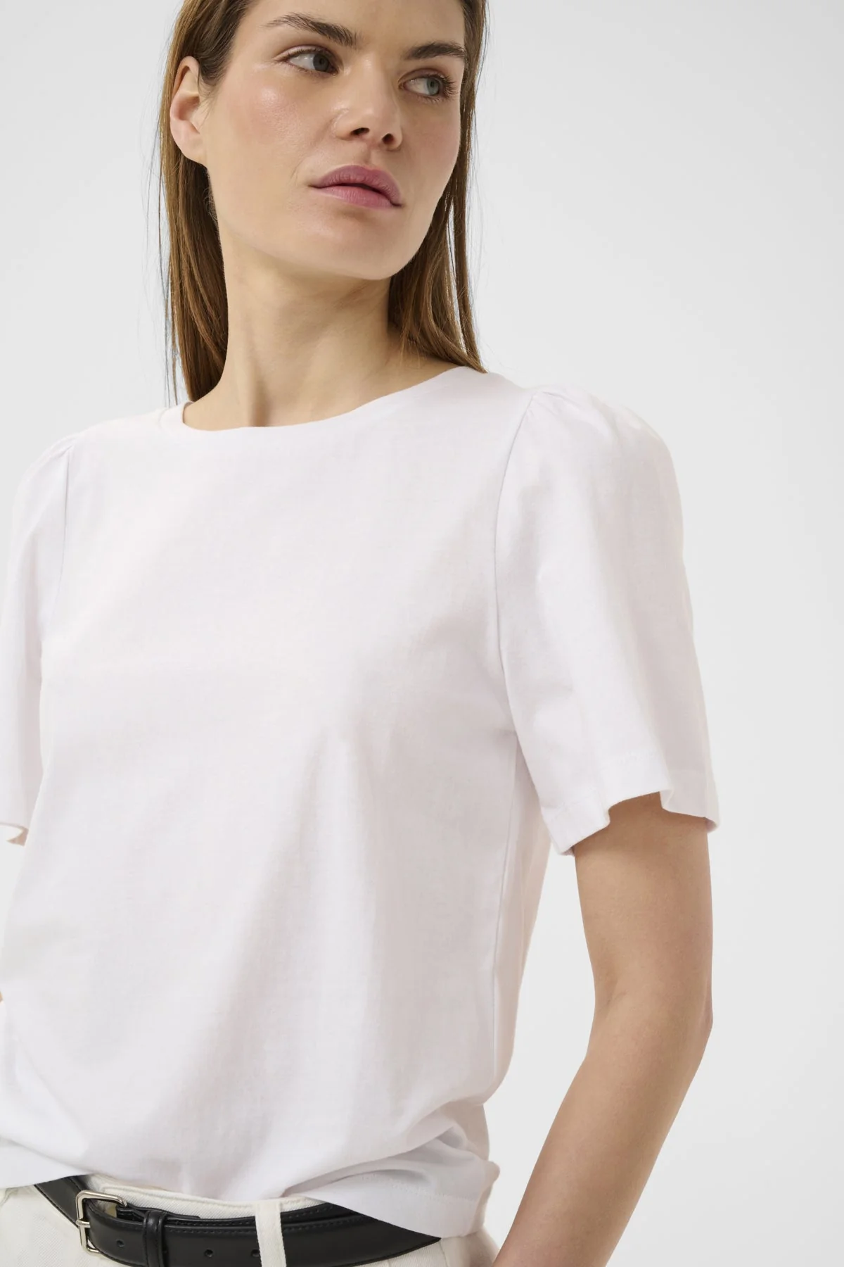 Pfiaiw Gathering Tshirt Pure White - Image 4