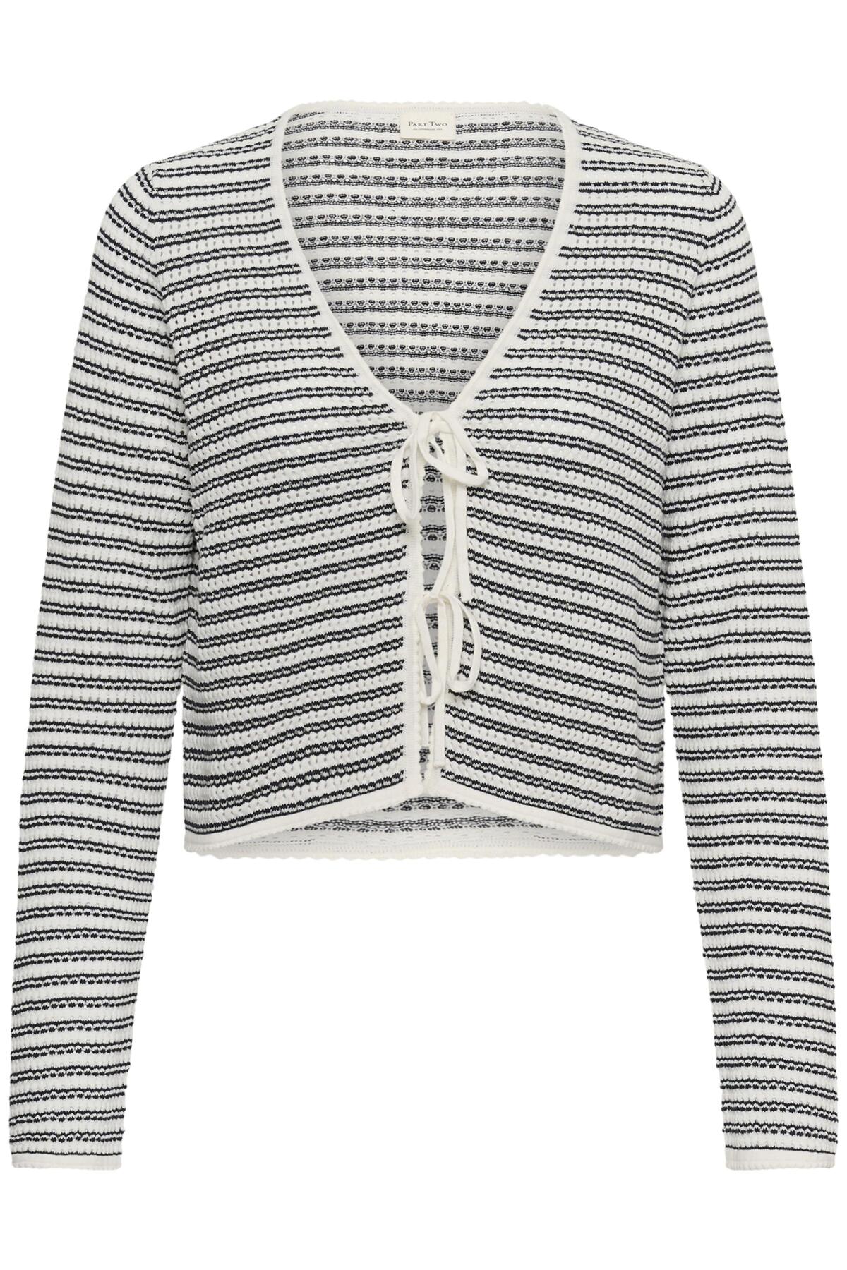 Rosefina Cardigan Dark Navy Stripe - Image 2
