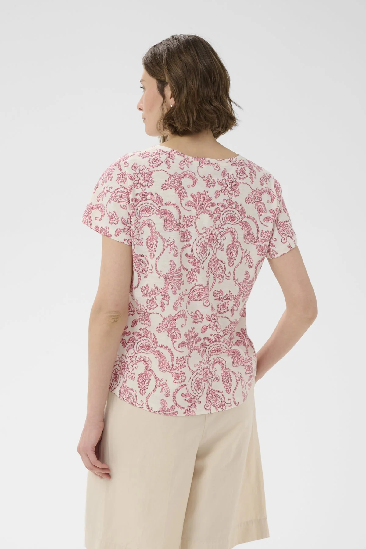 Gesinas T-Shirt Peach Blossom Dot Paisley - Image 5
