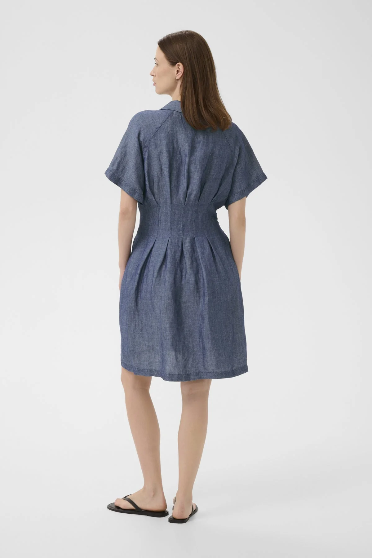 Betine Dress Blue Chambray - Image 7