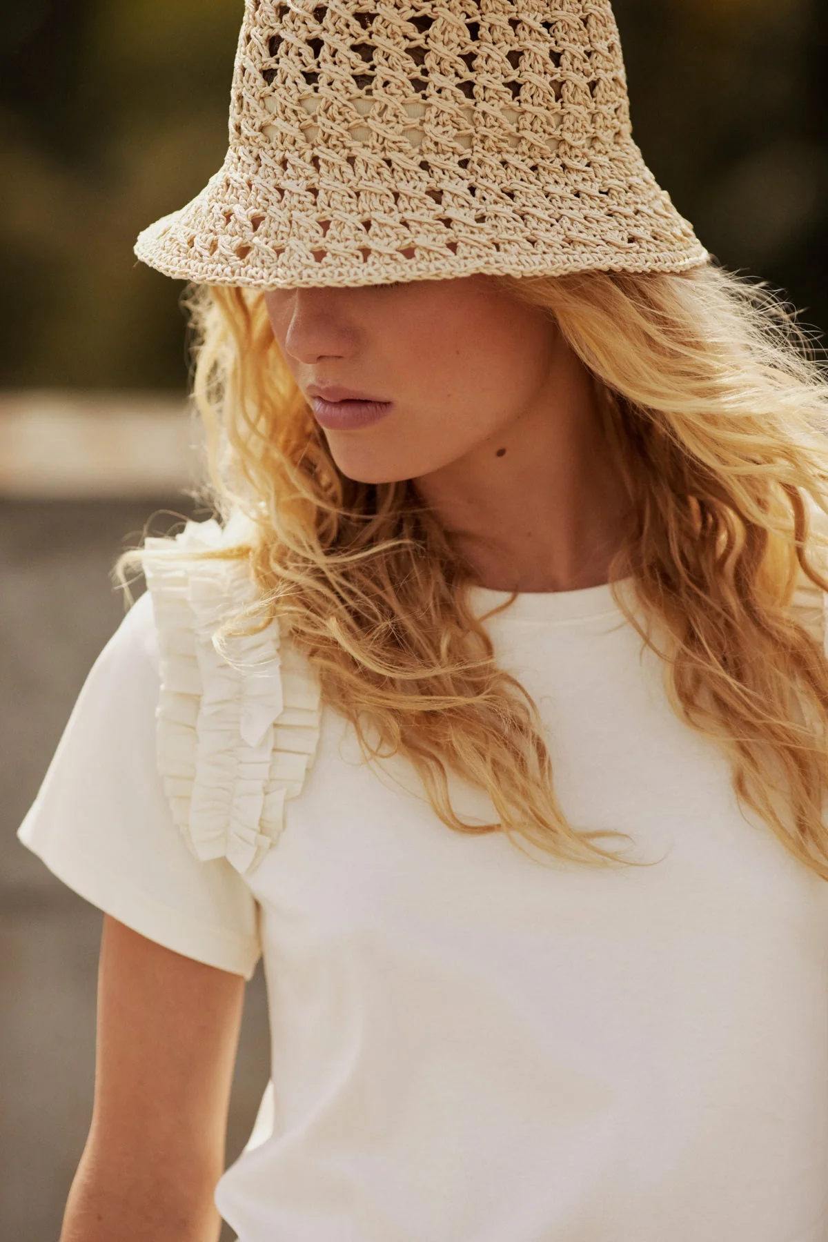 Beinta Hat Natural Straw Stitch