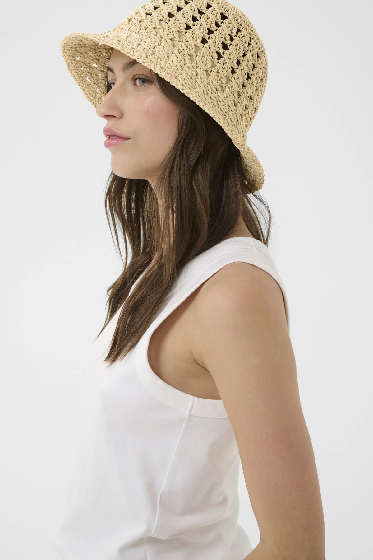 Beinta Hat Natural Straw Stitch - Image 6