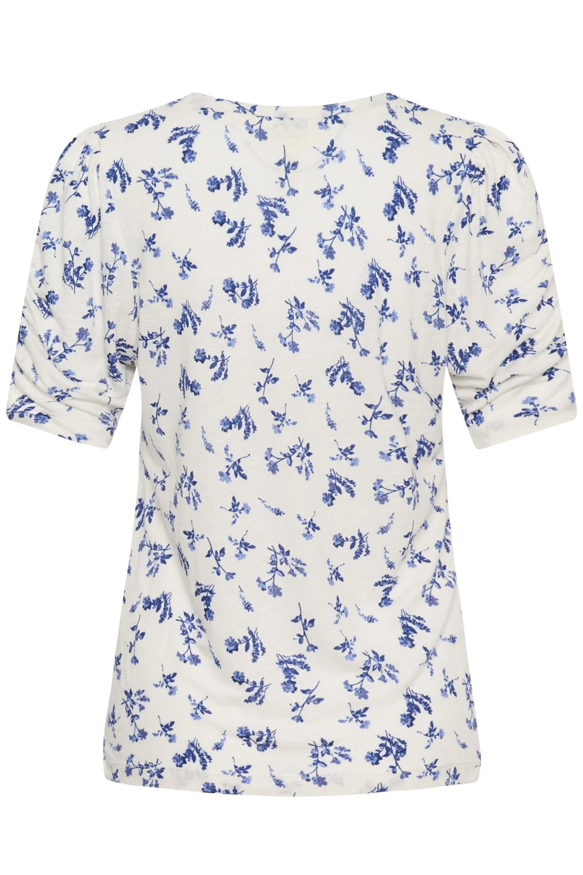Brizette T-Shirt Blue Bouquet Print - Image 2