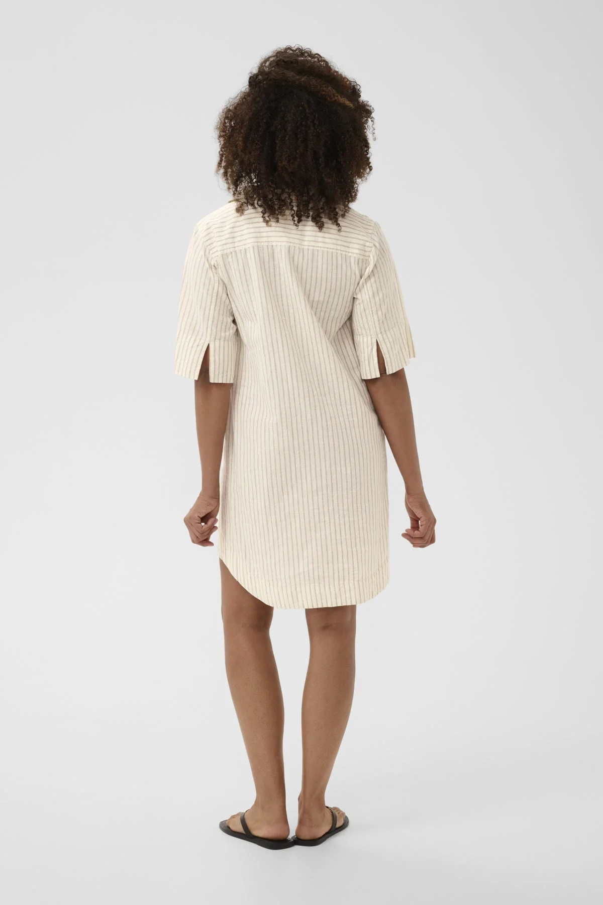 Berrit Dress Neutral Stripe - Image 5
