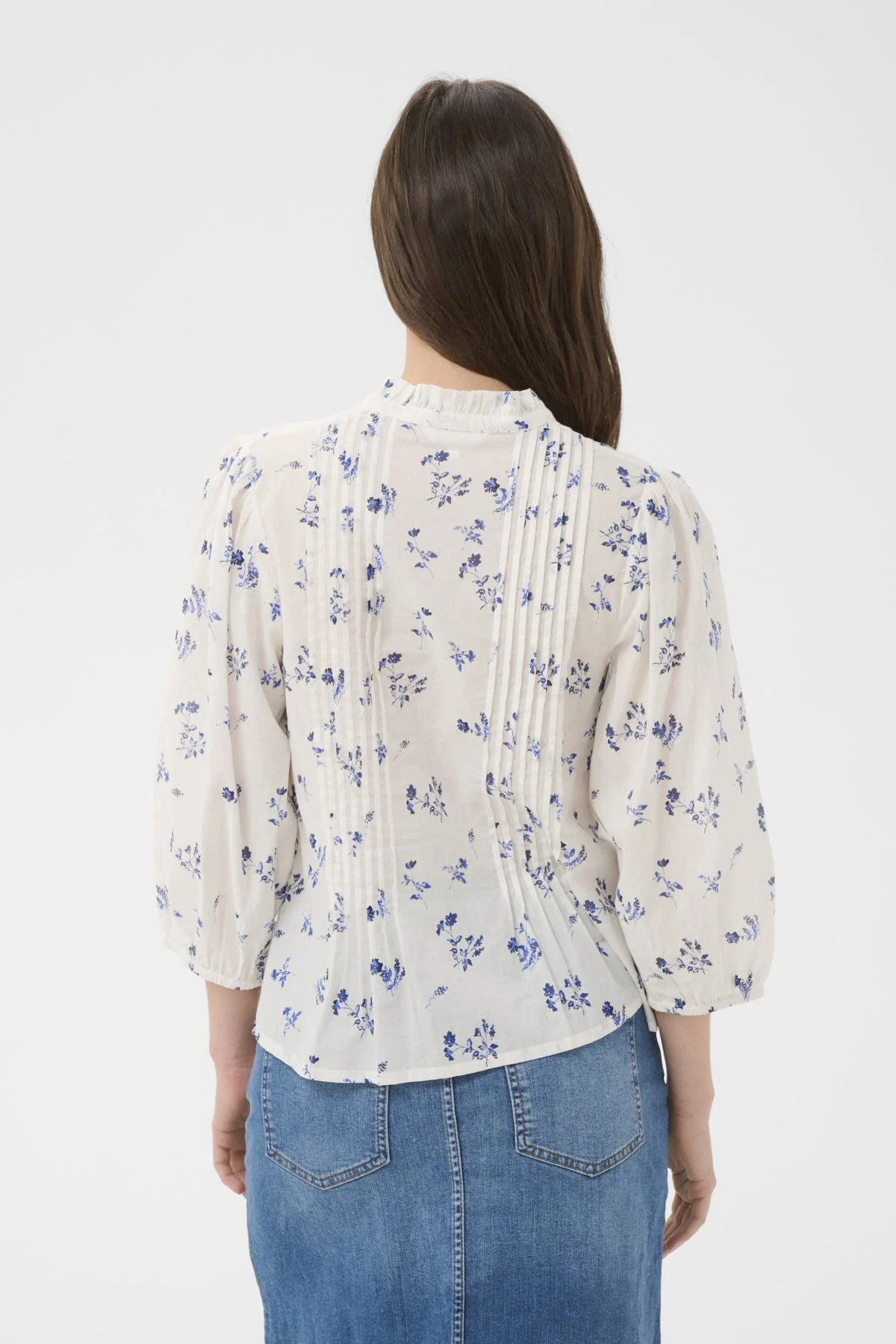 Brith Blouse Blue Bouquet Print - Image 5