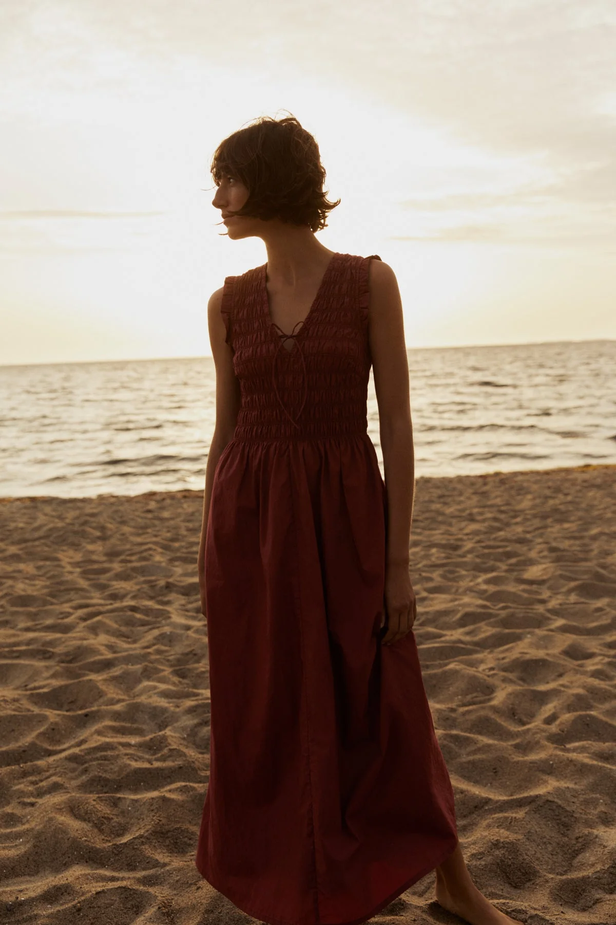 Borgnette Dress Burnt Russet - Image 5