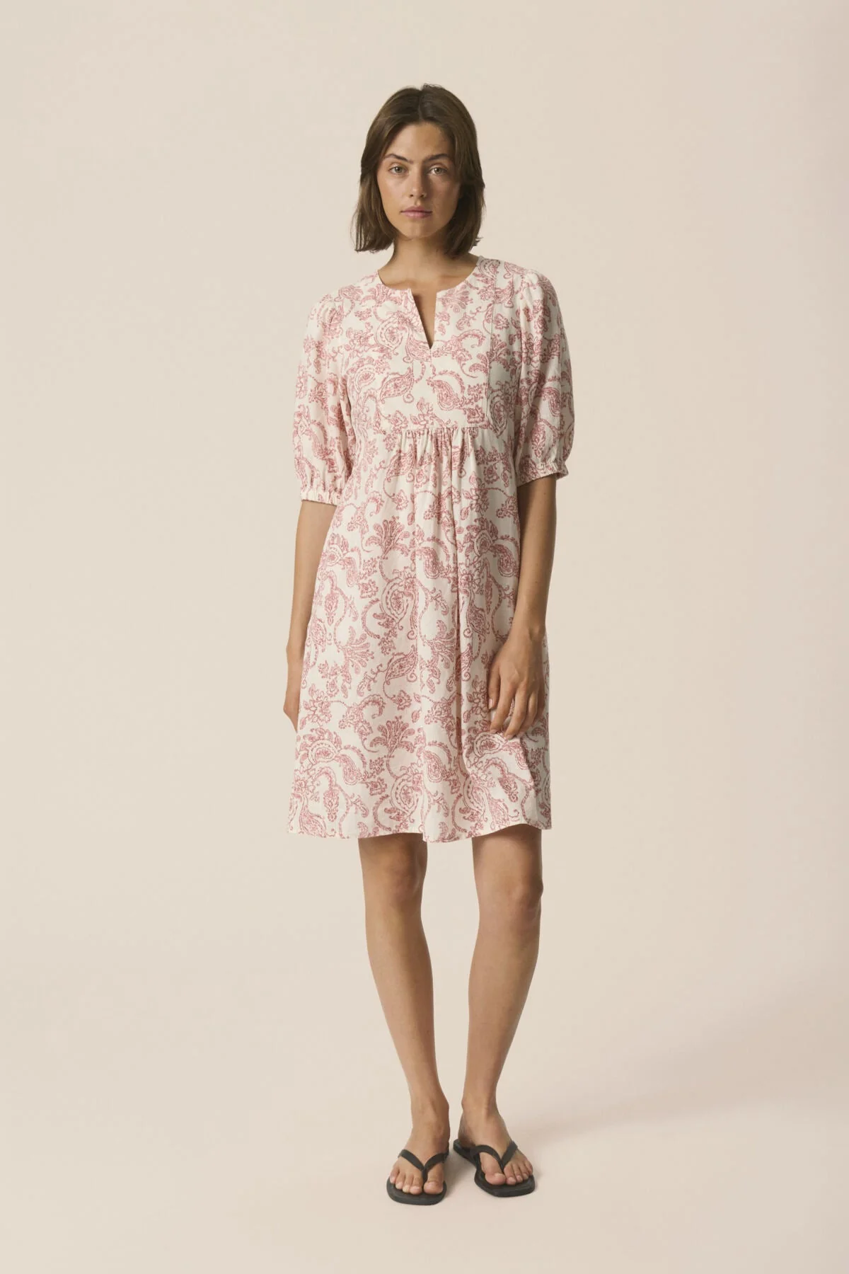 Benete Dress Peach Blossom Dot Paisley - Image 2