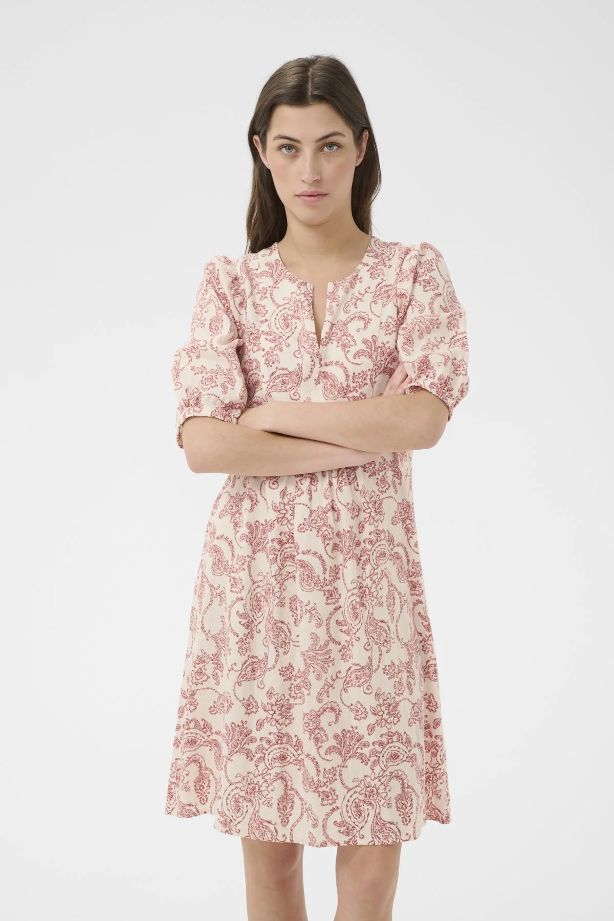 Benete Dress Peach Blossom Dot Paisley - Image 3