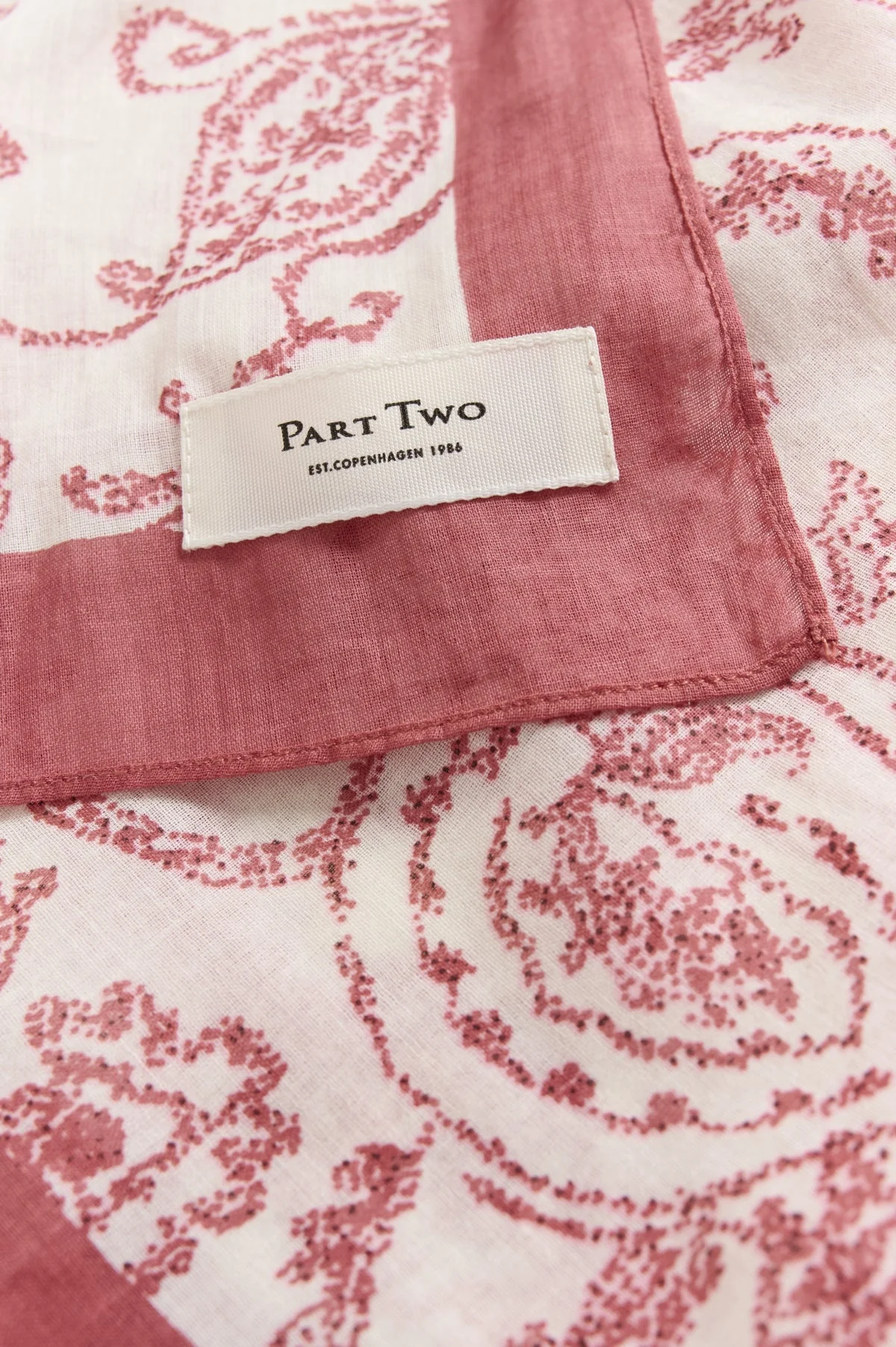 Phi Scarf Peach Blossom Dot Paisley - Image 6