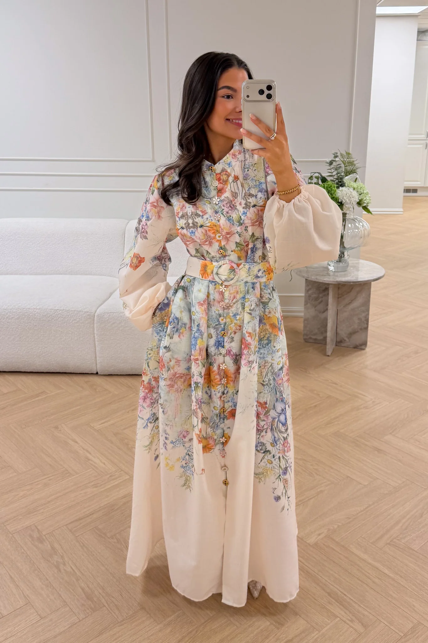 Lucy Maxi Dress Vert Beige