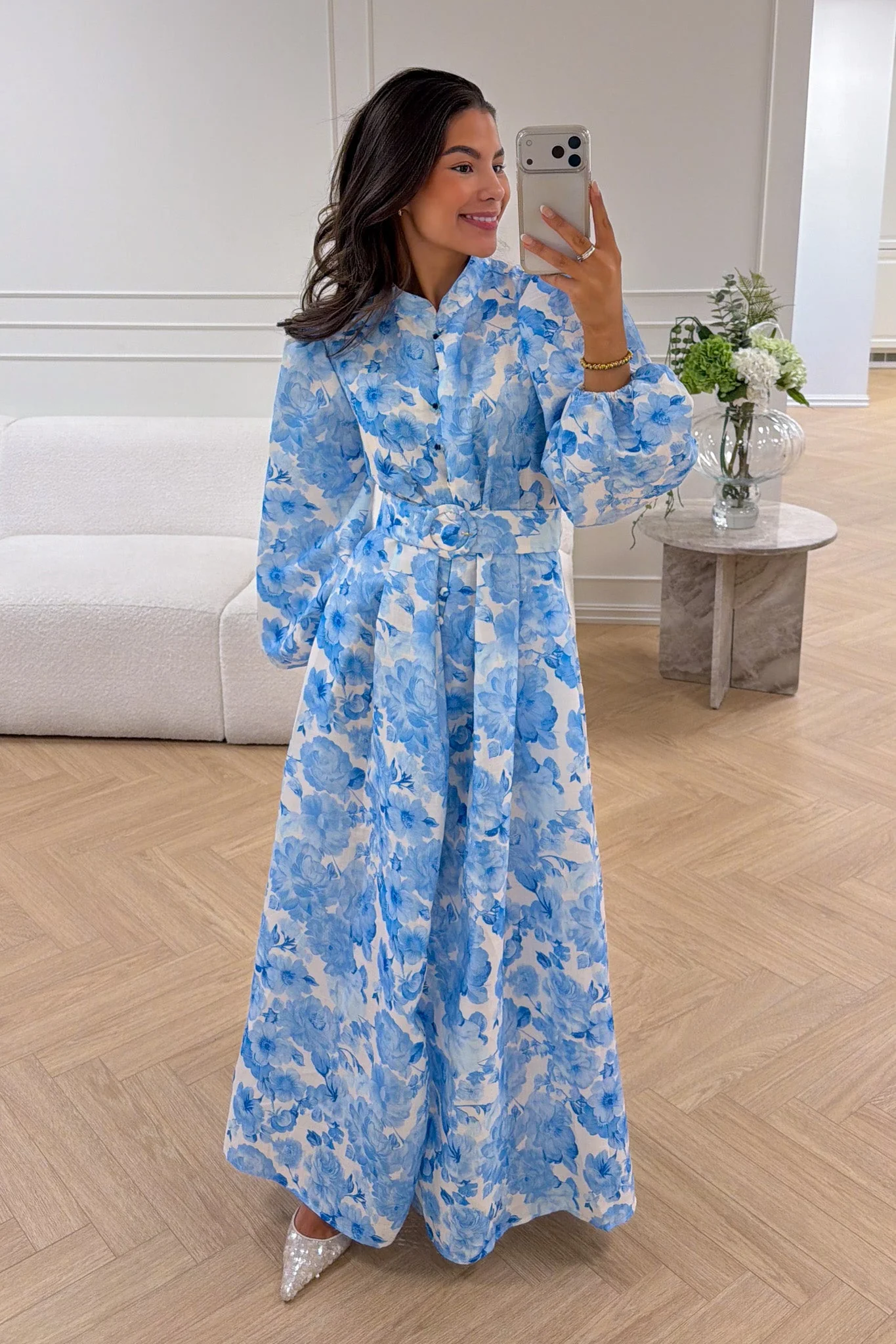 Chloe Maxi Dress Blue - Image 4