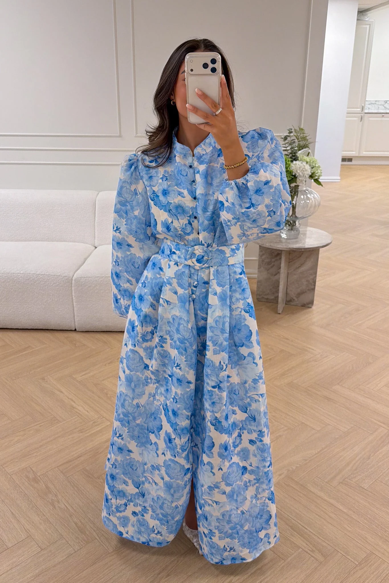 Chloe Maxi Dress Blue - Image 5