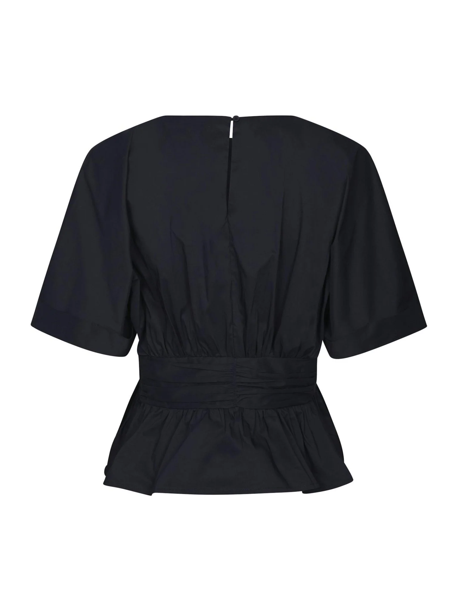 Annegret Poplin Blouse Navy - Image 6