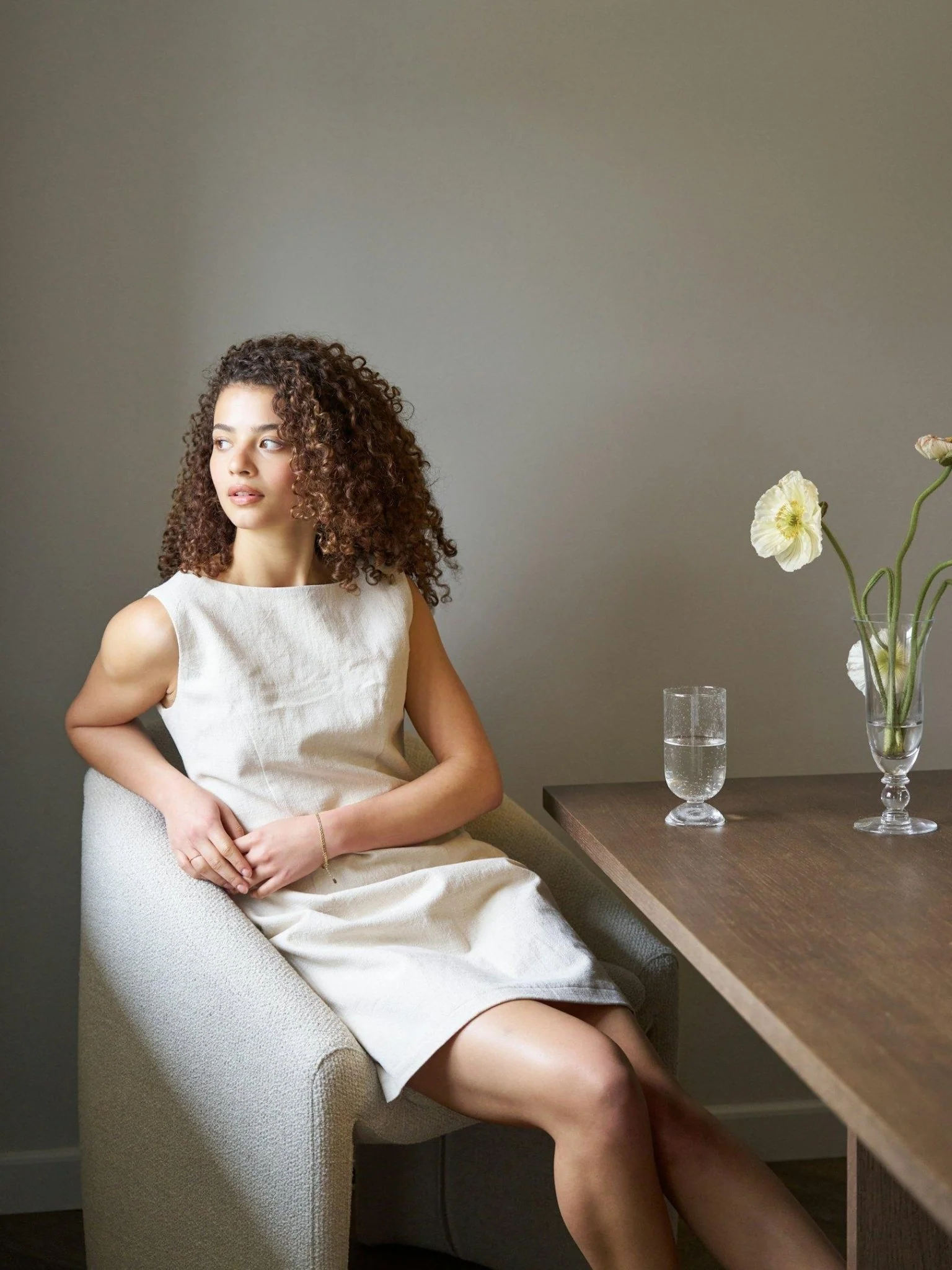 Bruna Ramie Dress Natural - Image 11