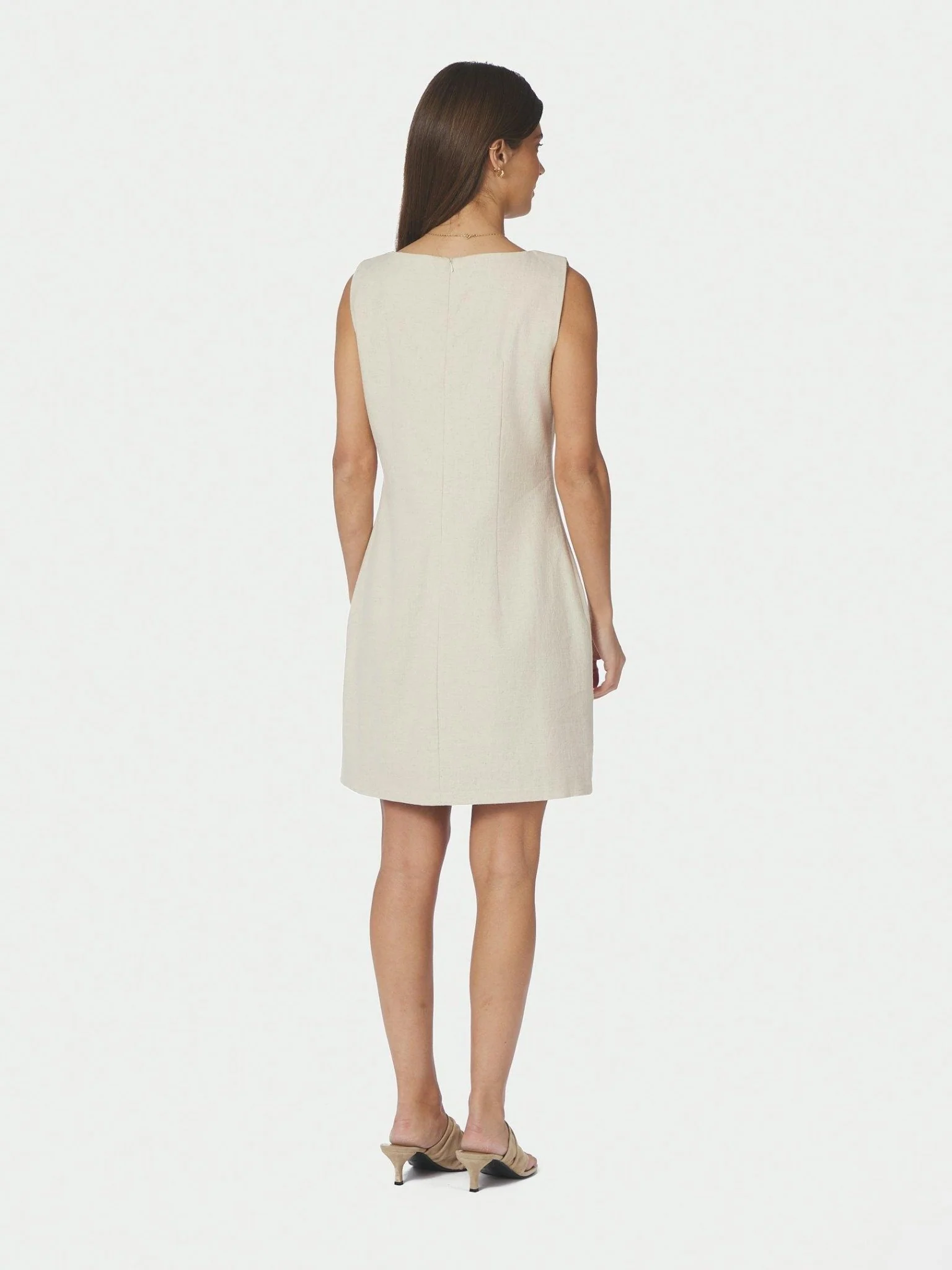 Bruna Ramie Dress Natural - Image 6