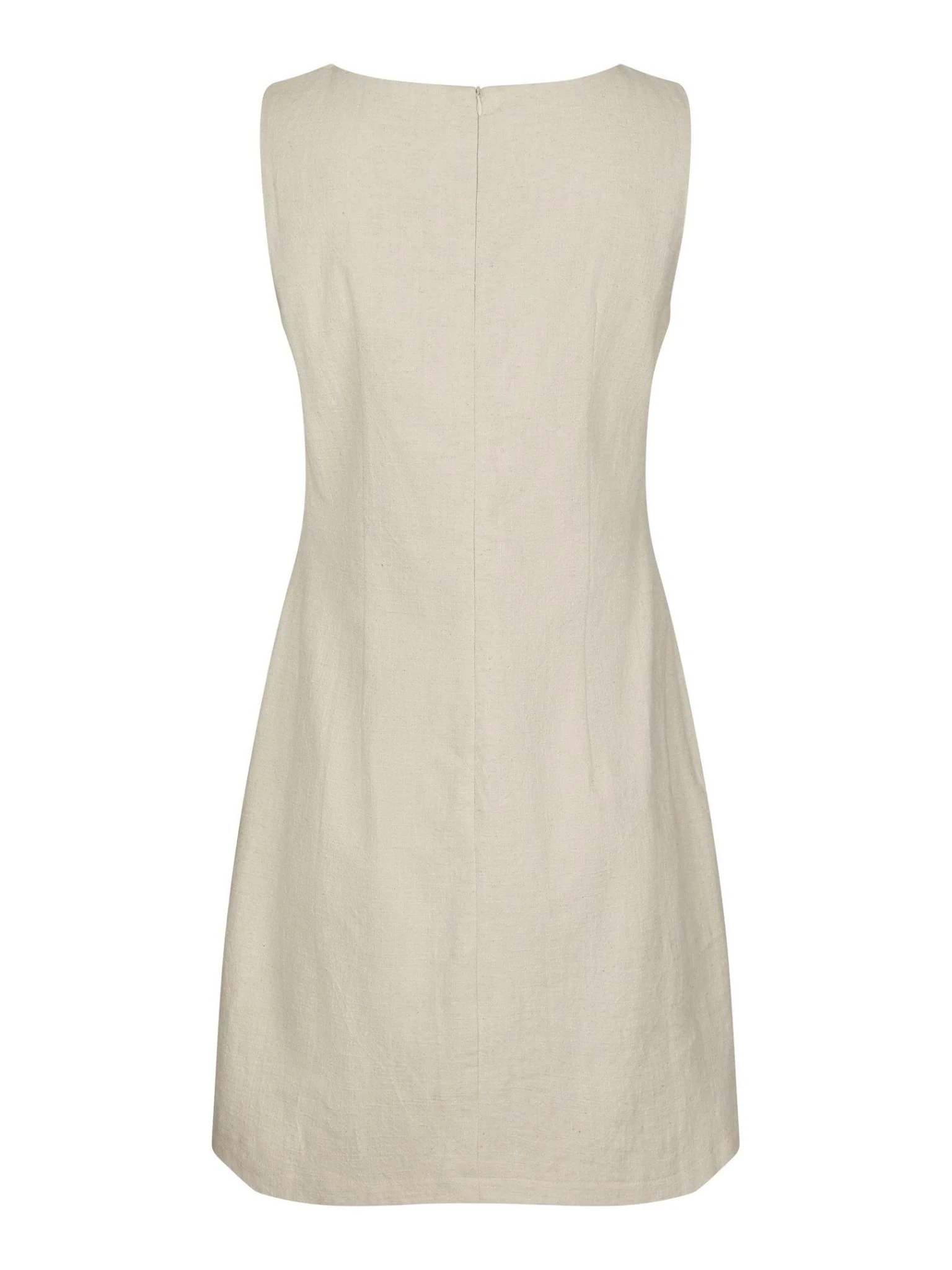 Bruna Ramie Dress Natural - Image 8