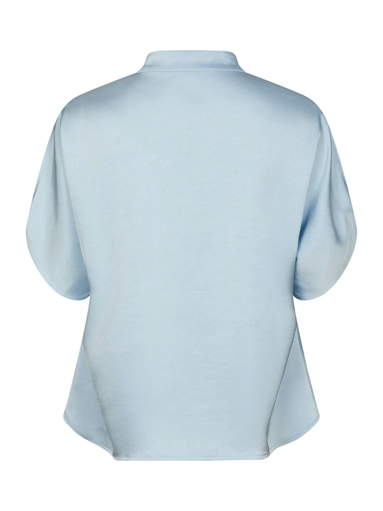 Anelle Heavy Sateen Blouse Light Blue - Image 17