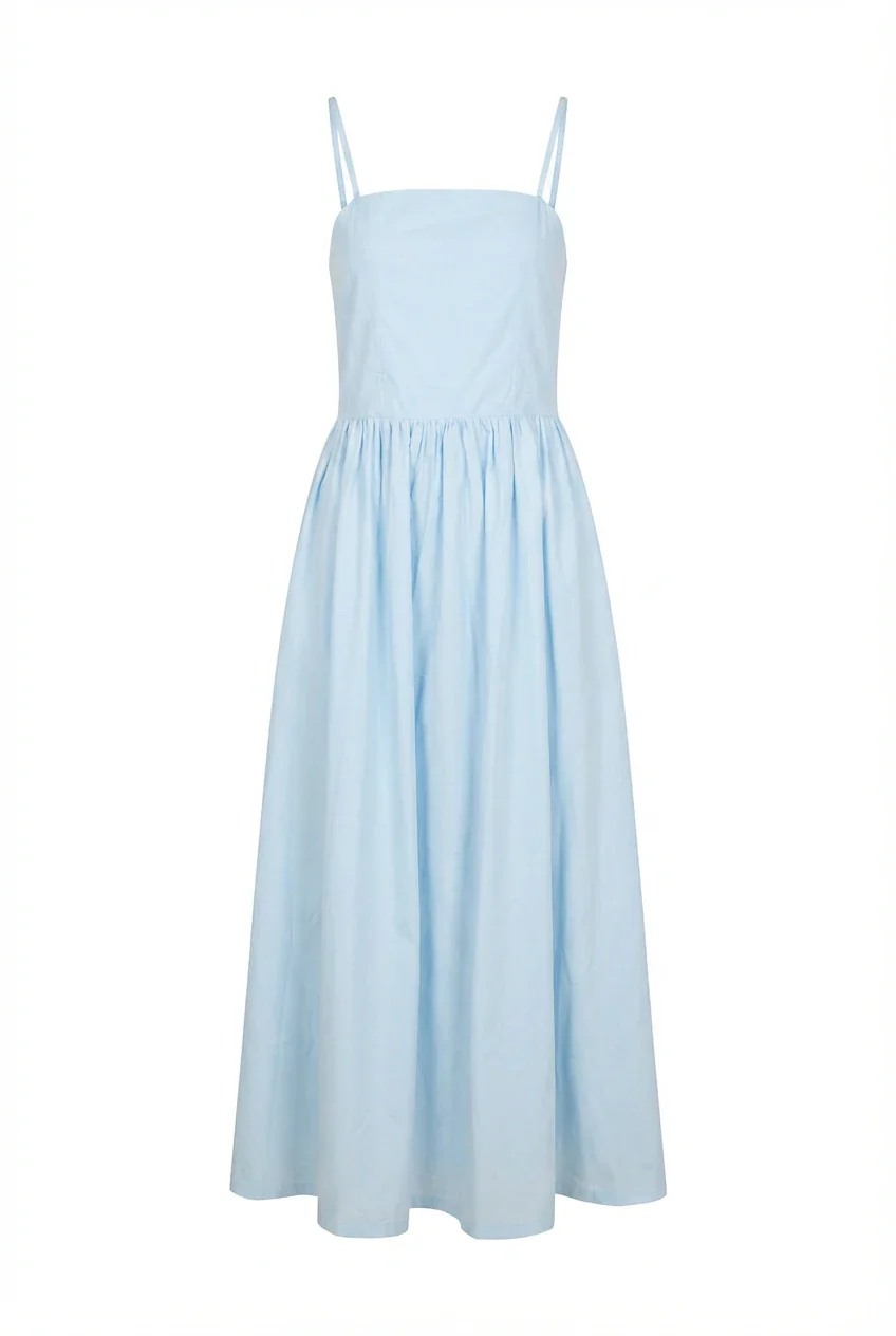 Rose Midi Dress Blue - Image 2