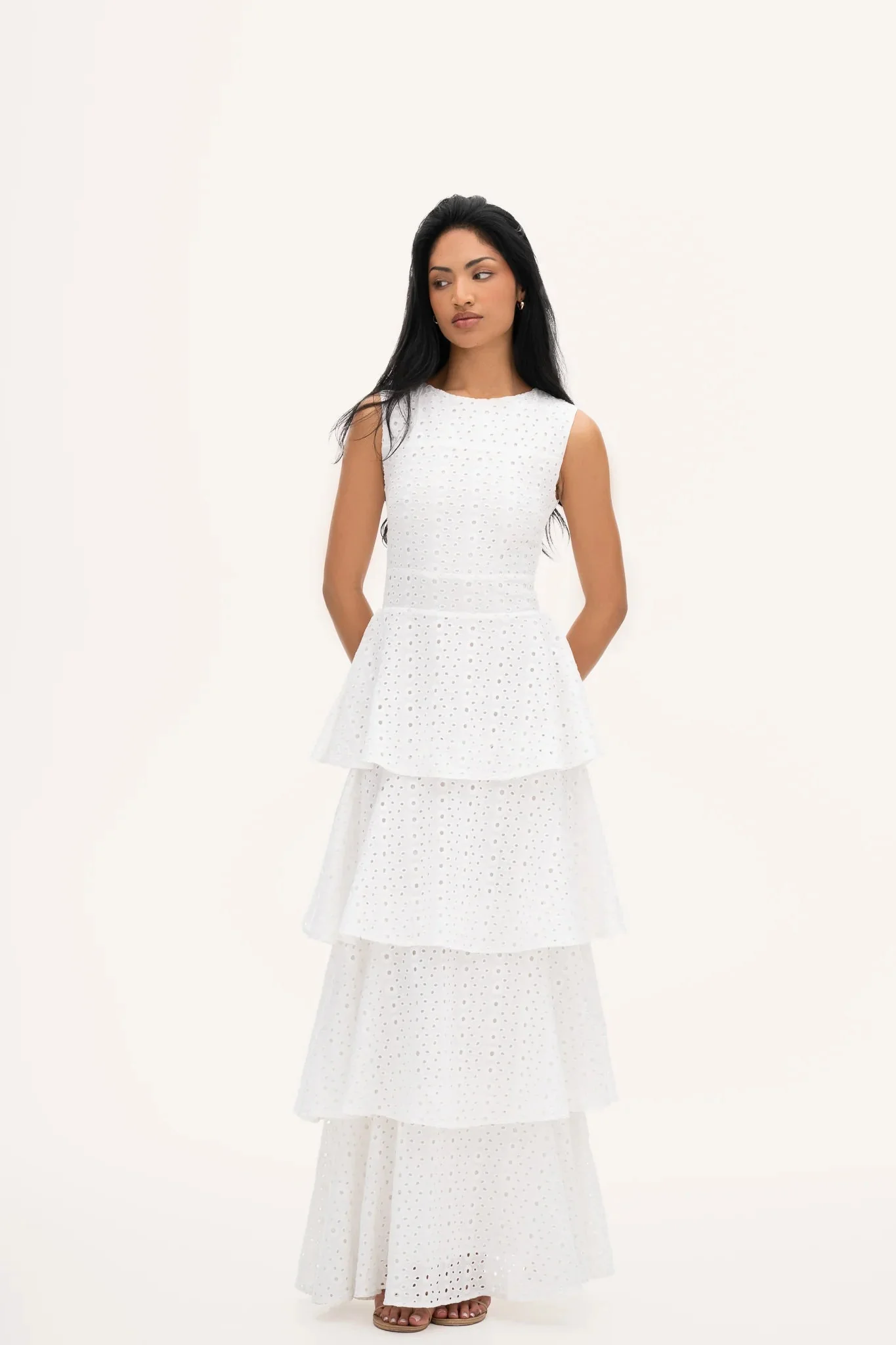 Ariana Maxi Dress White - Image 3