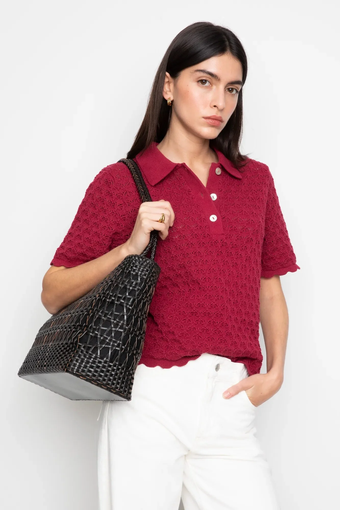 Gwen Knit Tee Berry