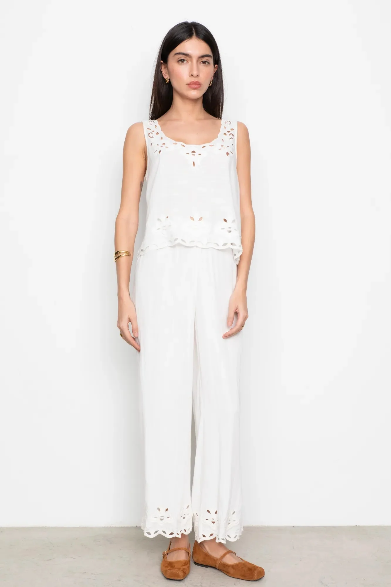 Evie Top White