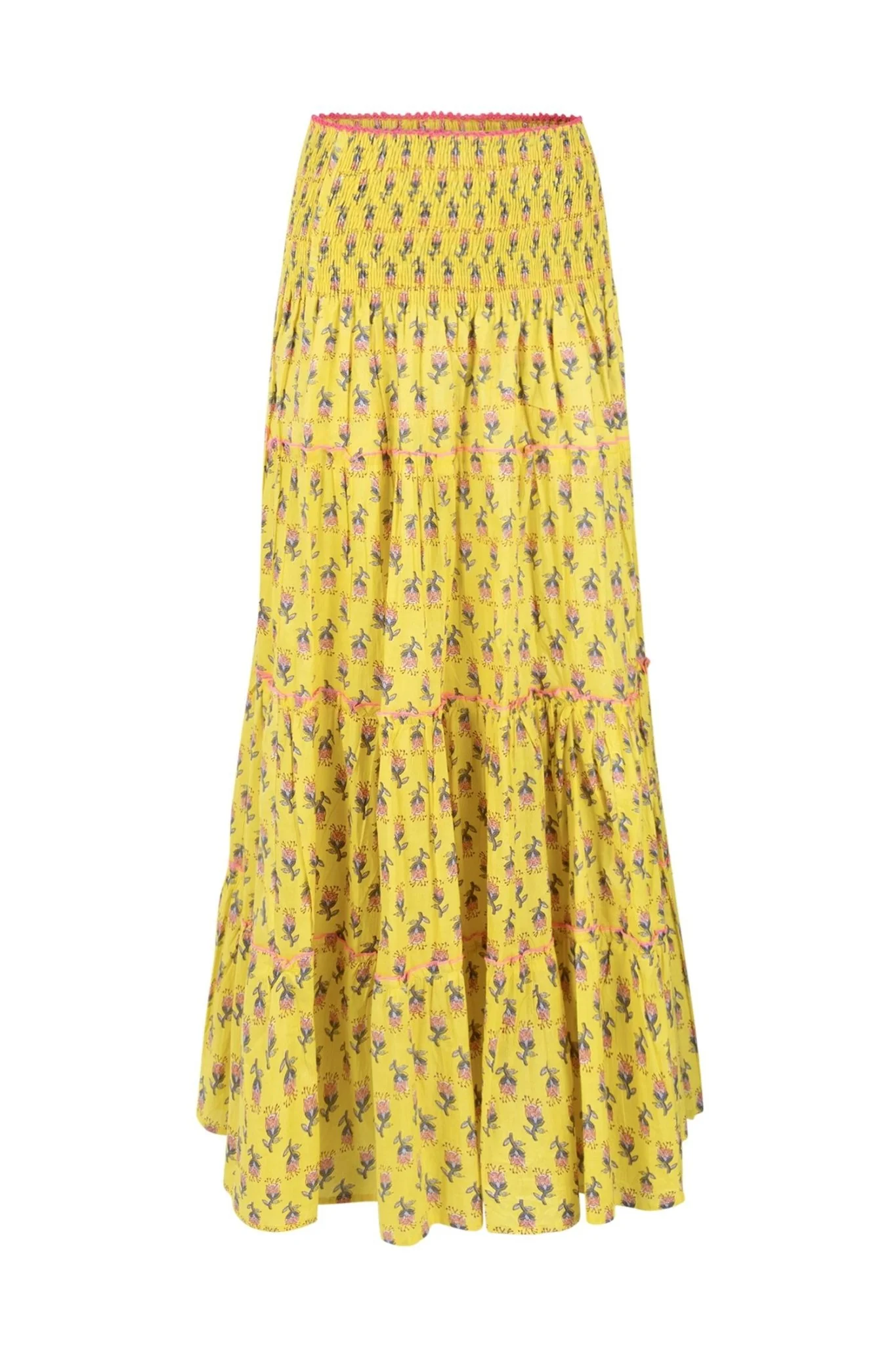 Long Skirt Yellow Flower