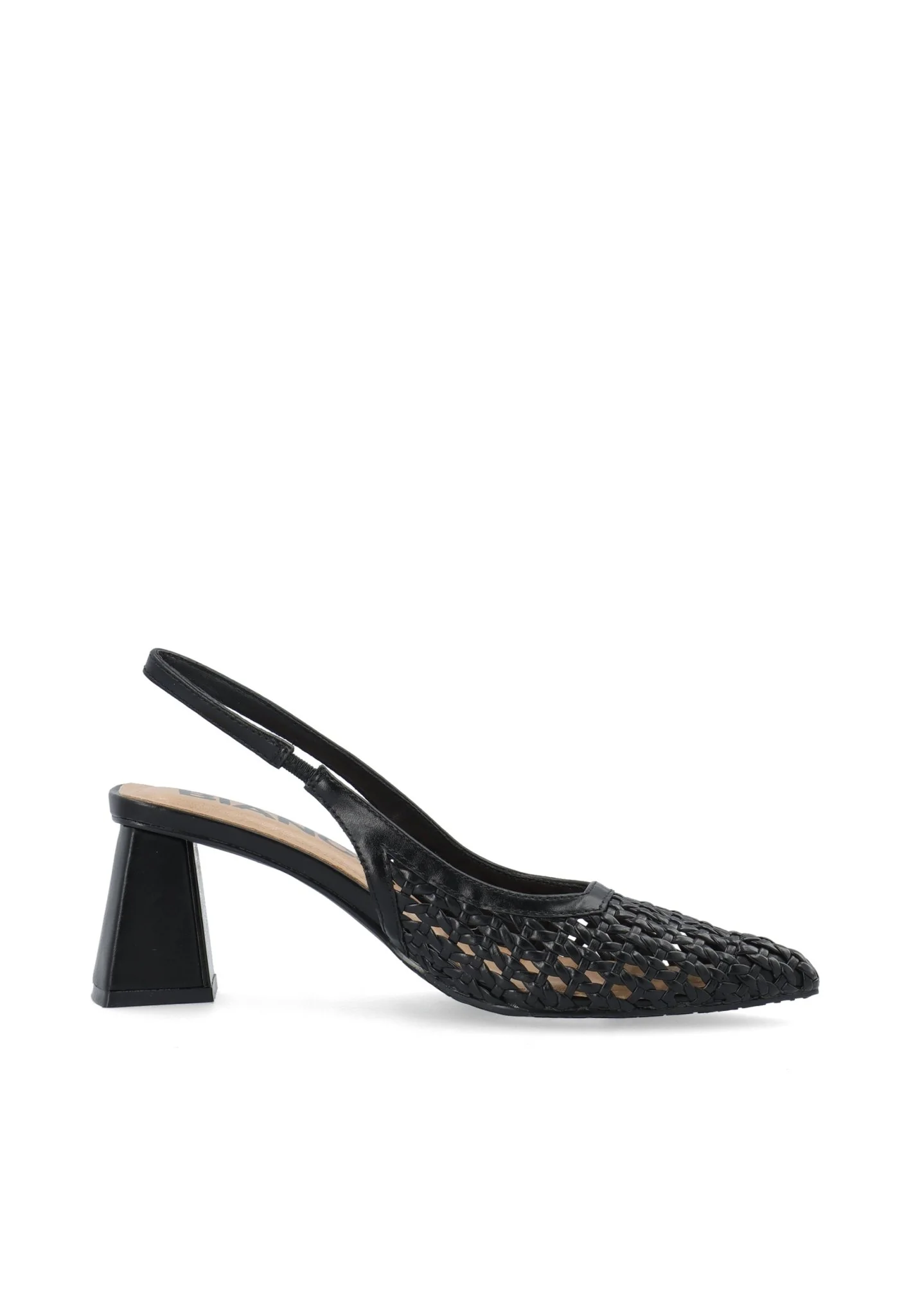 Biamaralyn Slingback Weaved Faux Leather Black - Image 4