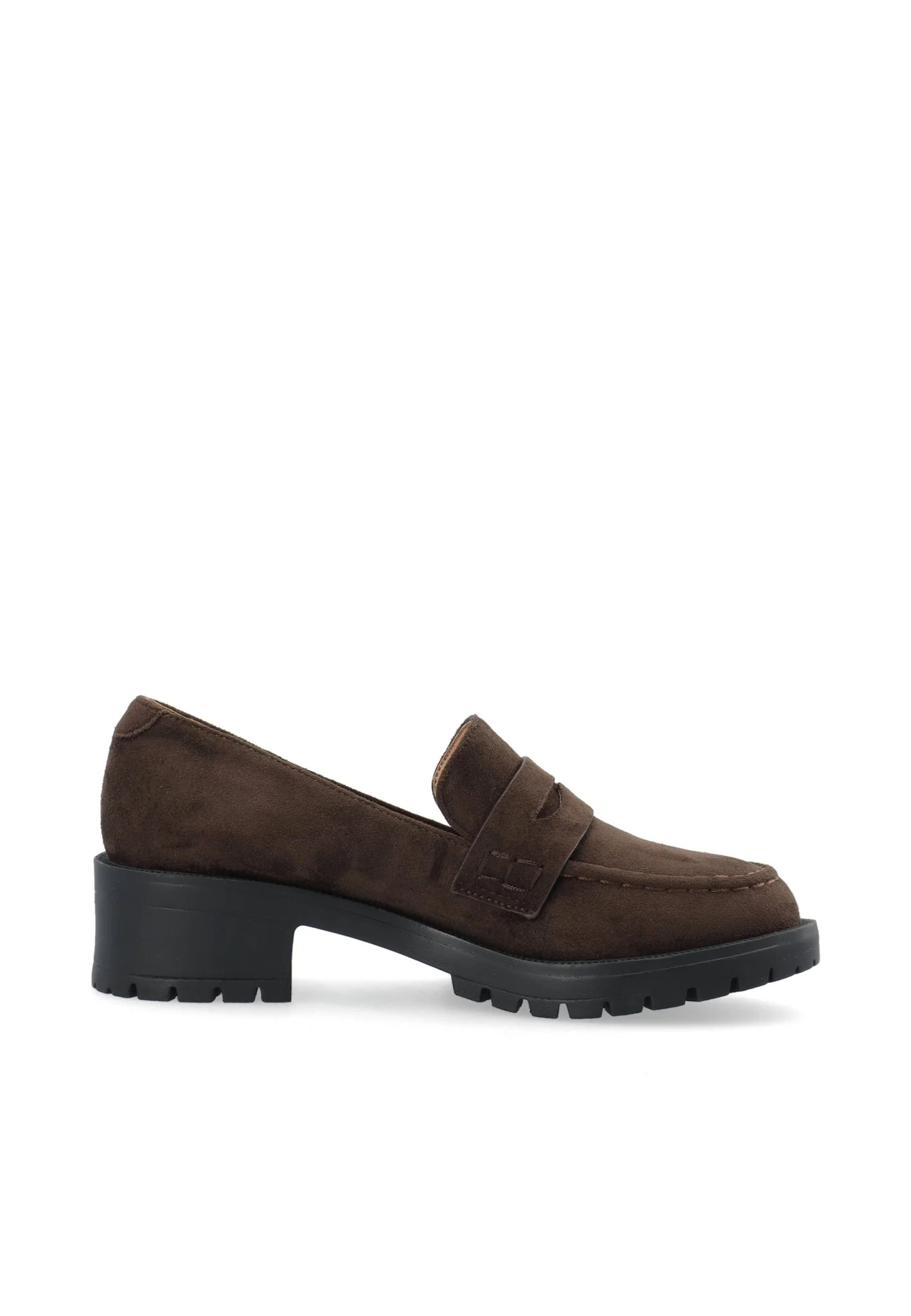 Biapearl Penny Loafer Faux Suede Brown