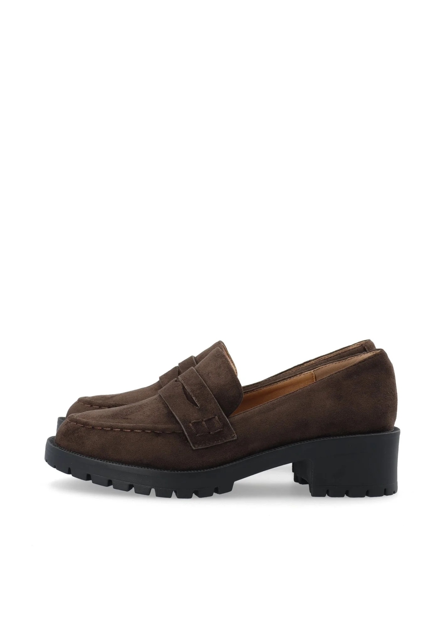 Biapearl Penny Loafer Faux Suede Brown - Image 3