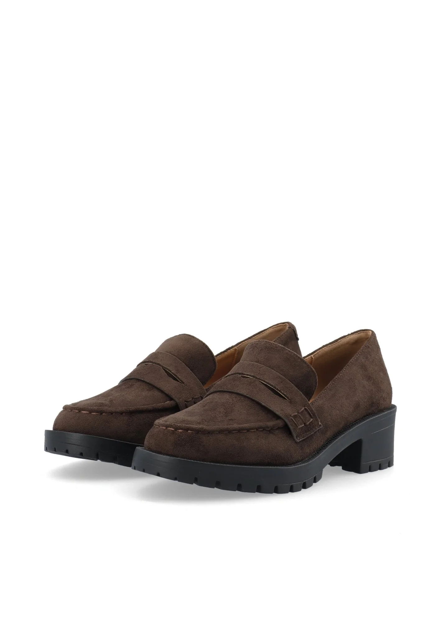 Biapearl Penny Loafer Faux Suede Brown - Image 4