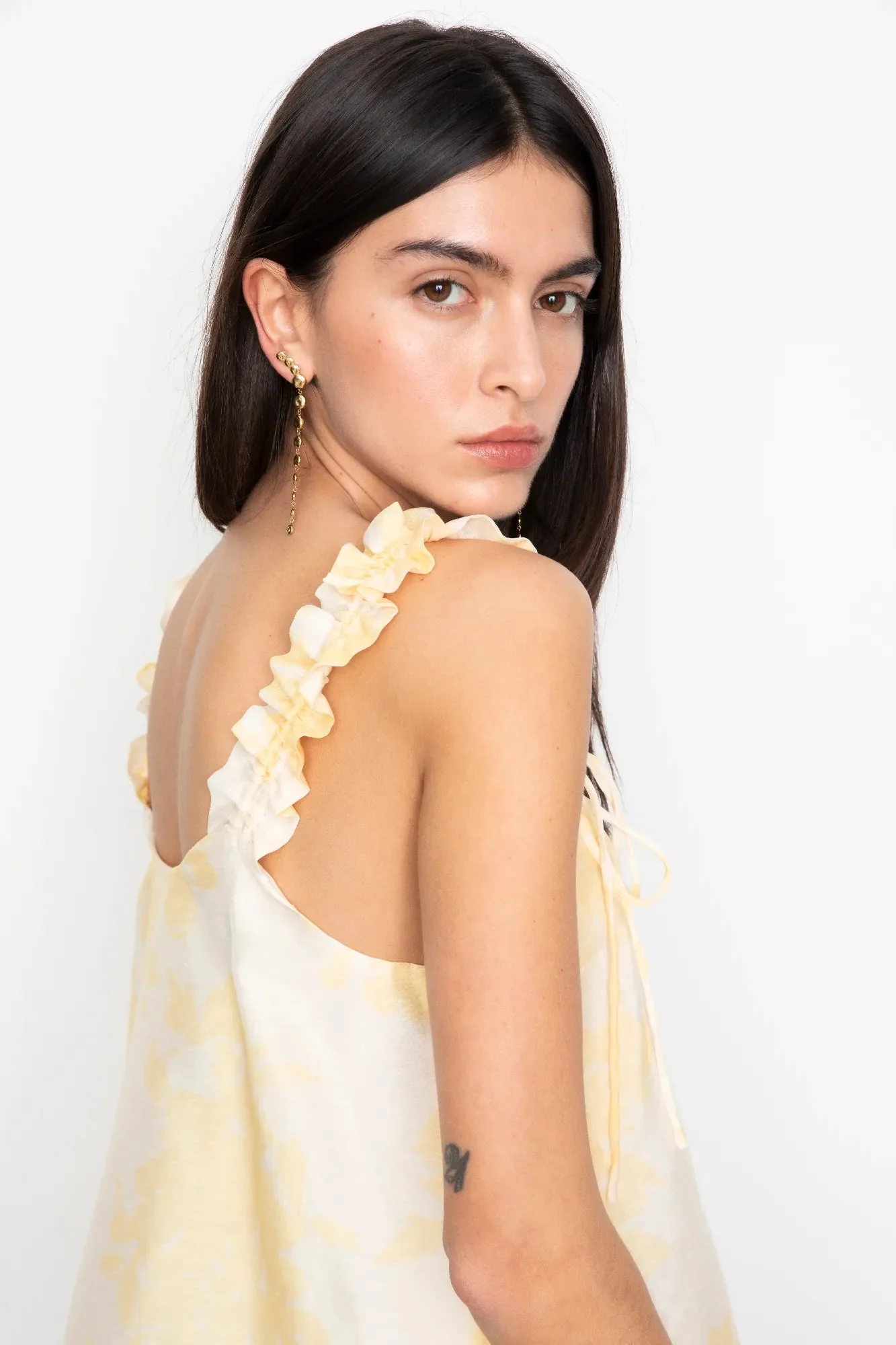 Zoe Top Yellow Floral Print - Image 8