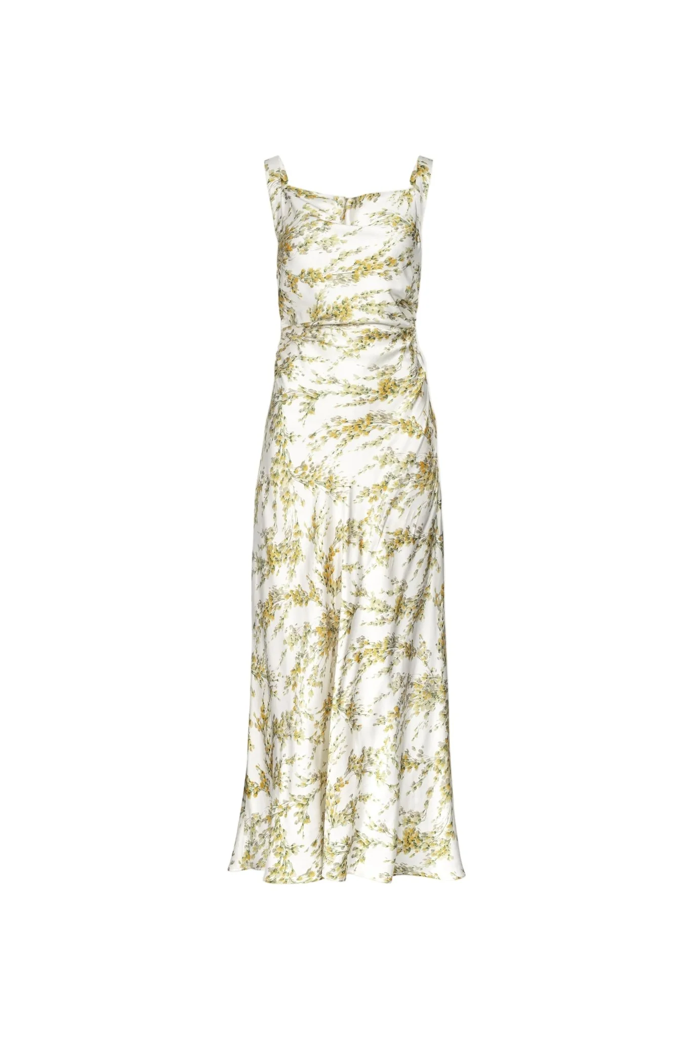 Anna Dress Yellow Mimosa Print