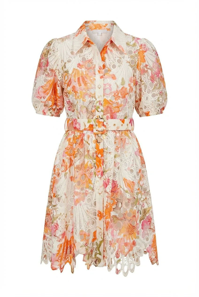 Aude Mini Dress Orange - Image 2