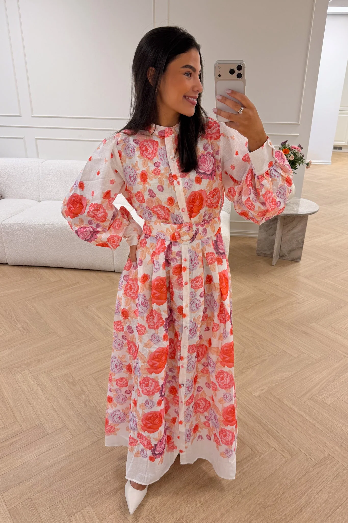 Osley Midi Dress Rouge