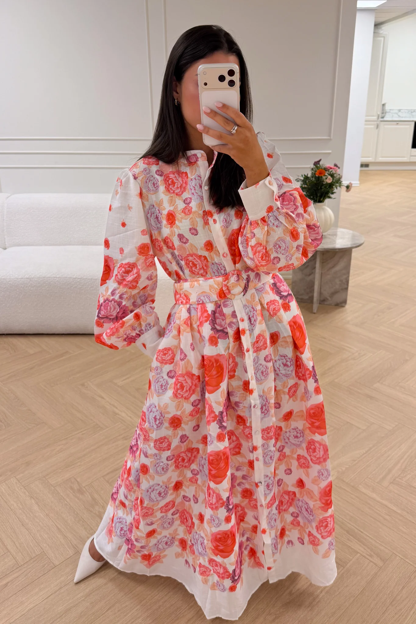 Osley Midi Dress Rouge - Image 3