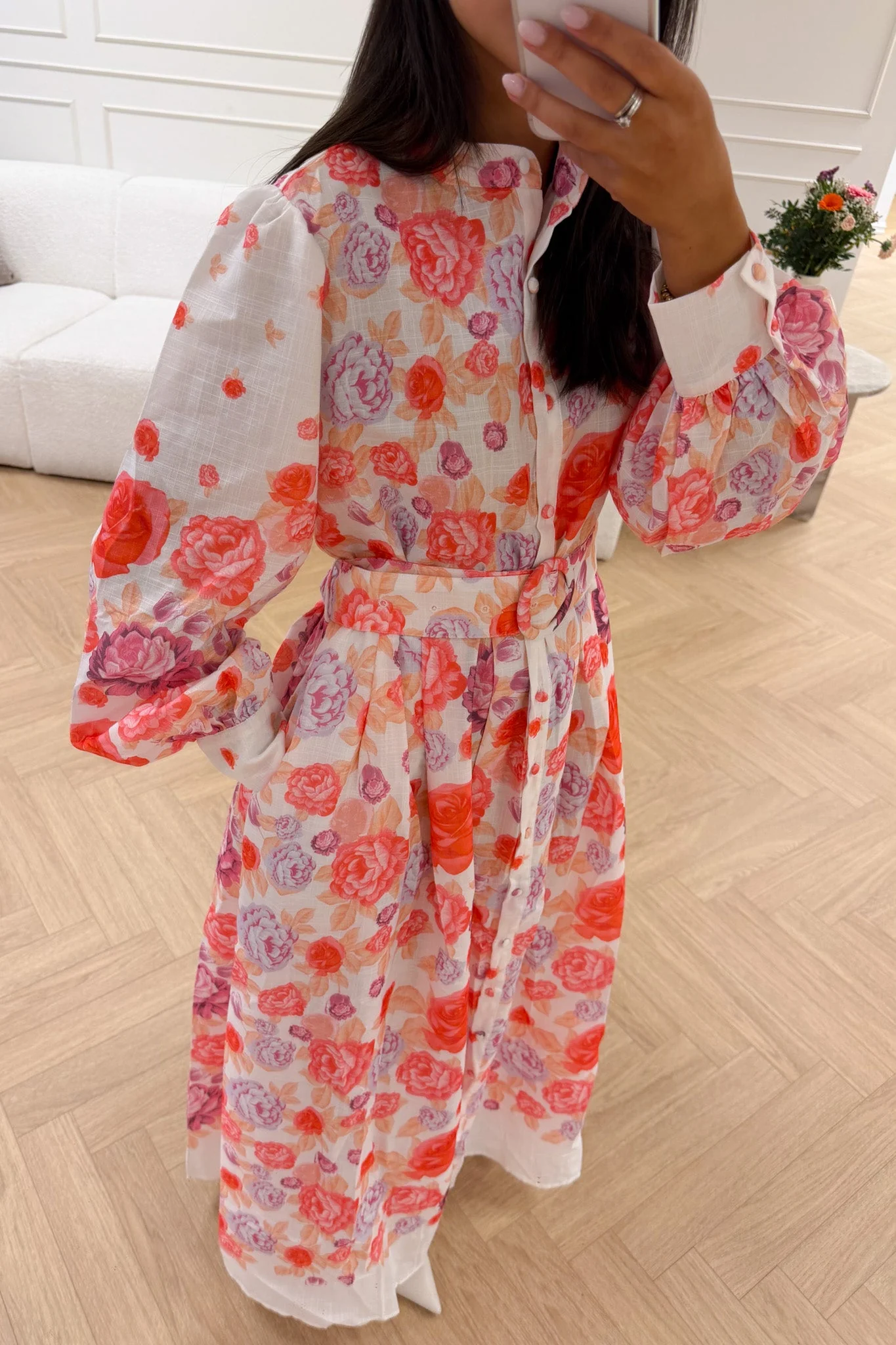 Osley Midi Dress Rouge - Image 4