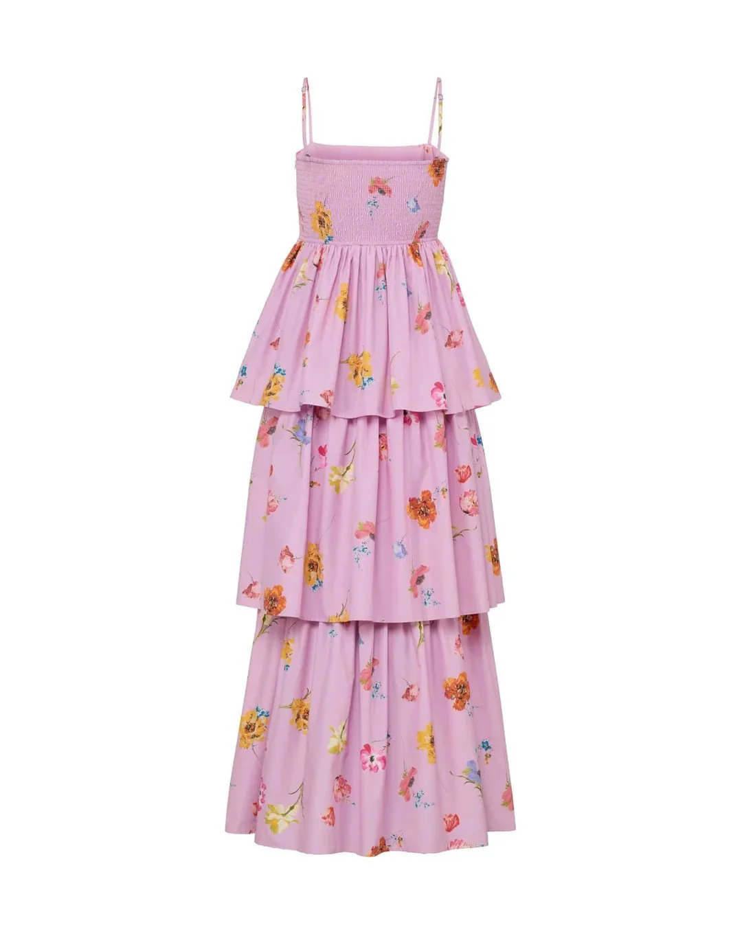 Cotton Taffeta Bandeau Dress Pink Bloom - Image 4
