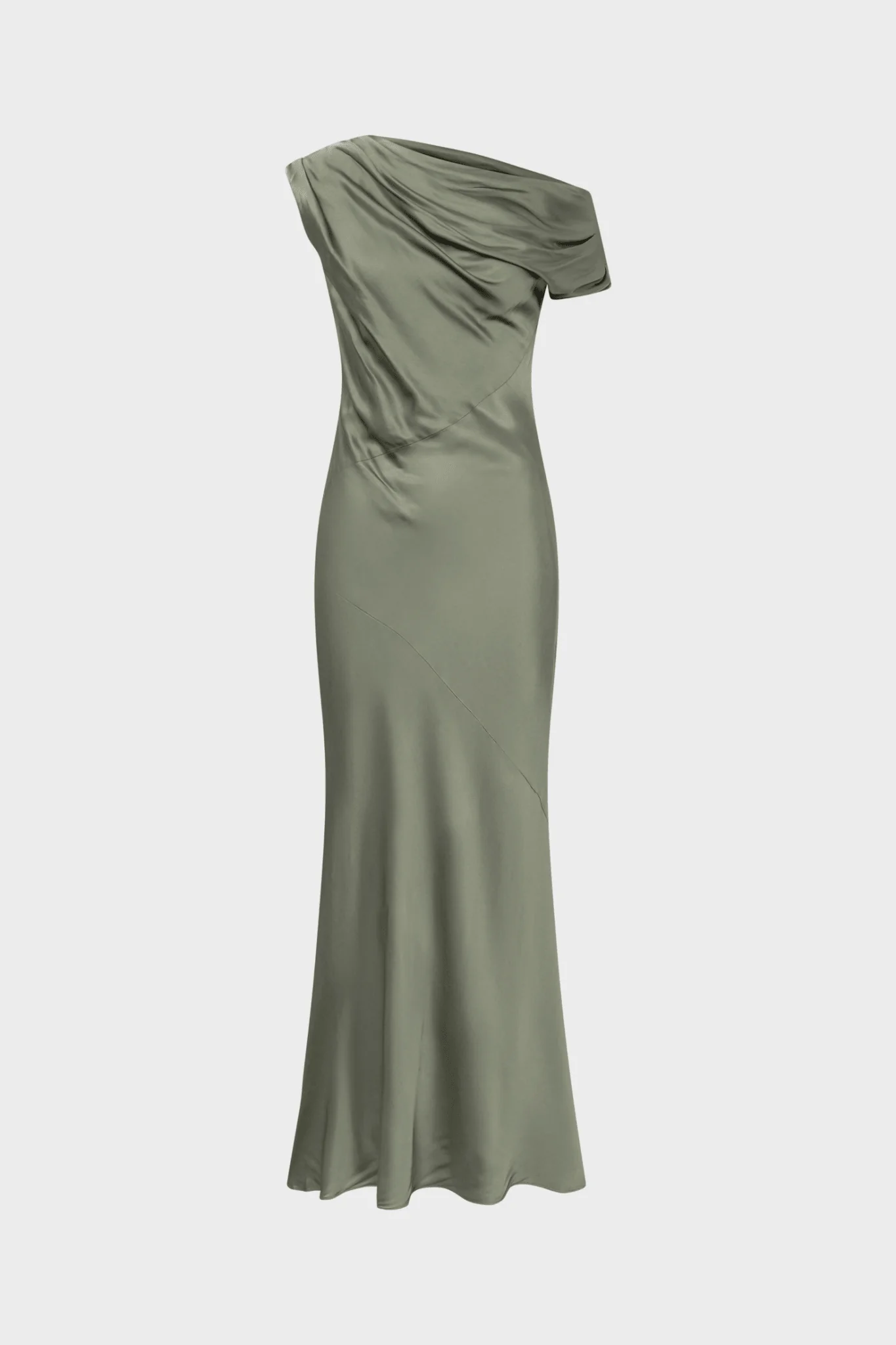 Vanessa Satin Dress Agave Green - Image 5