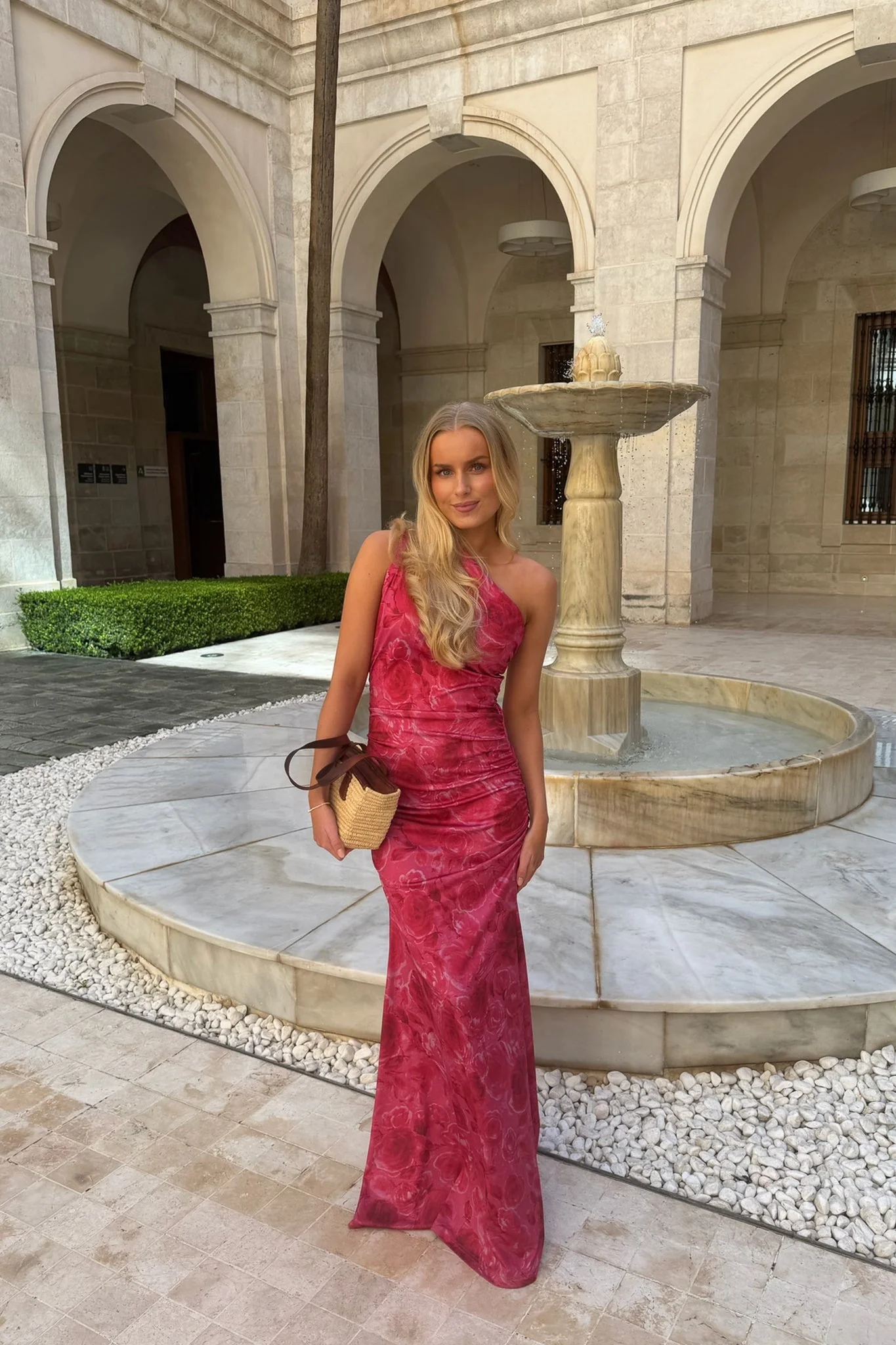 Andrea Maxi Dress Soft Rose Print - Image 3