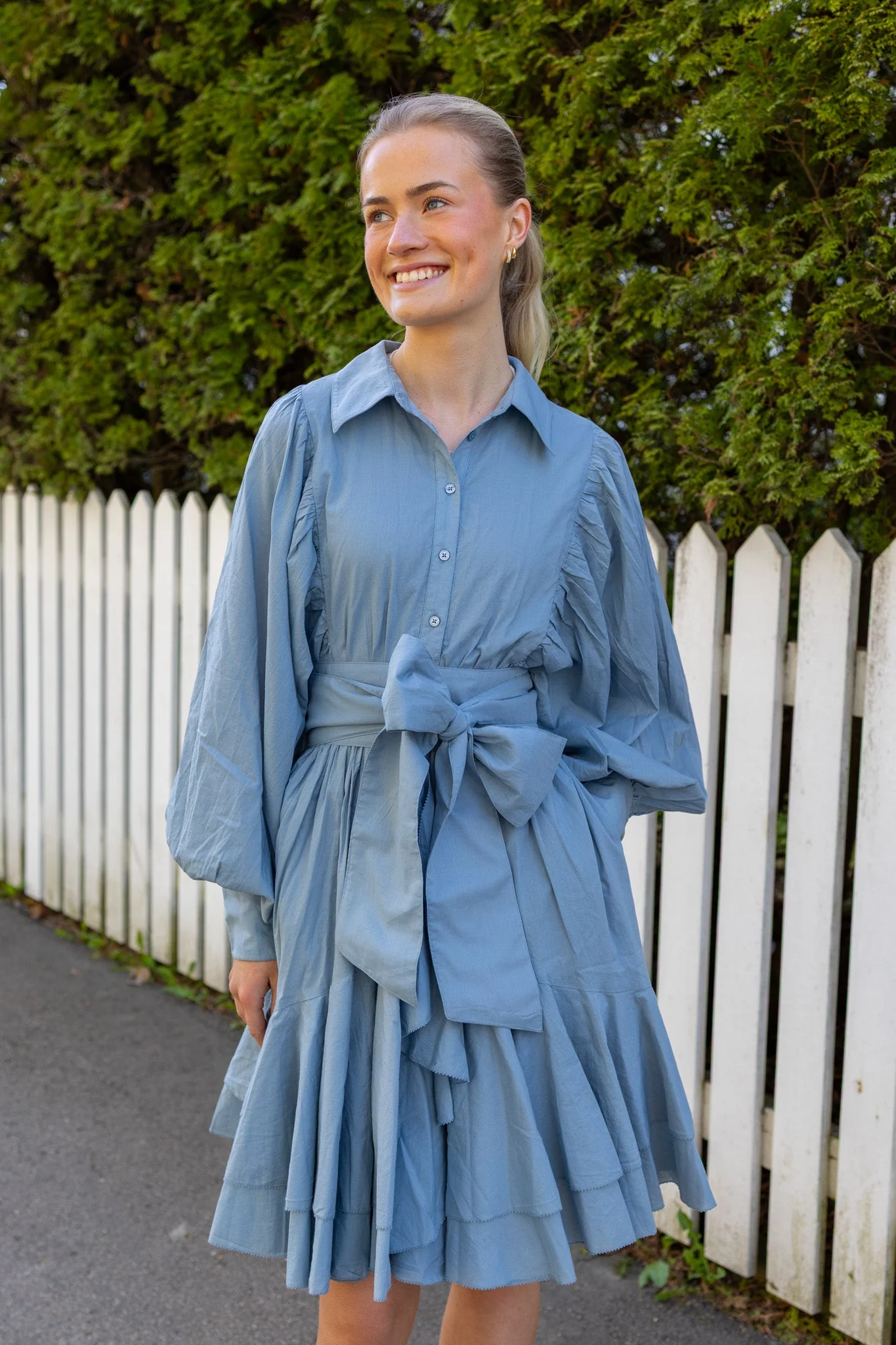 Cotton Ranch Dress Breezy Blue - Image 3