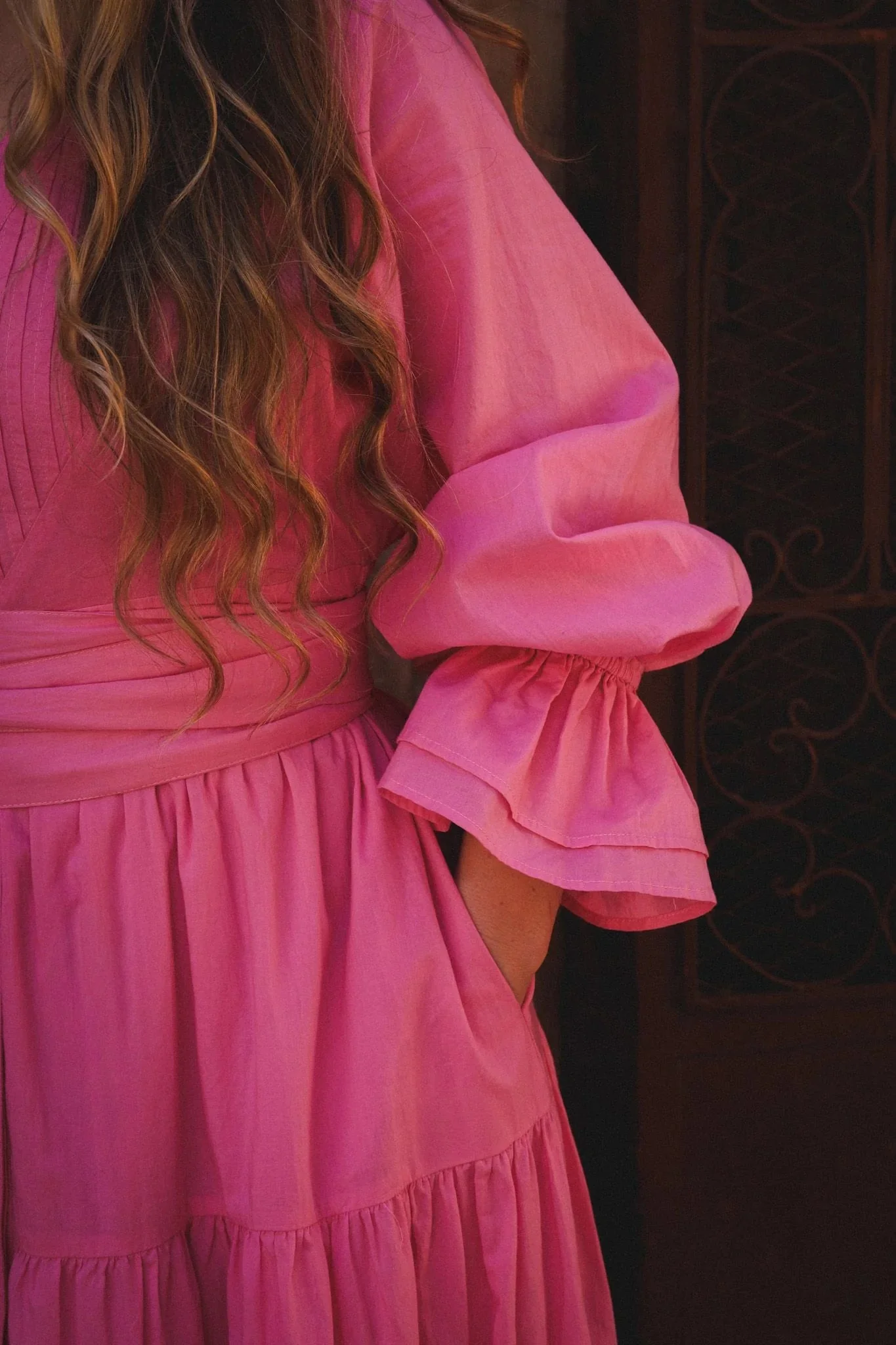 Coco Cotton Dress Pink - Image 10
