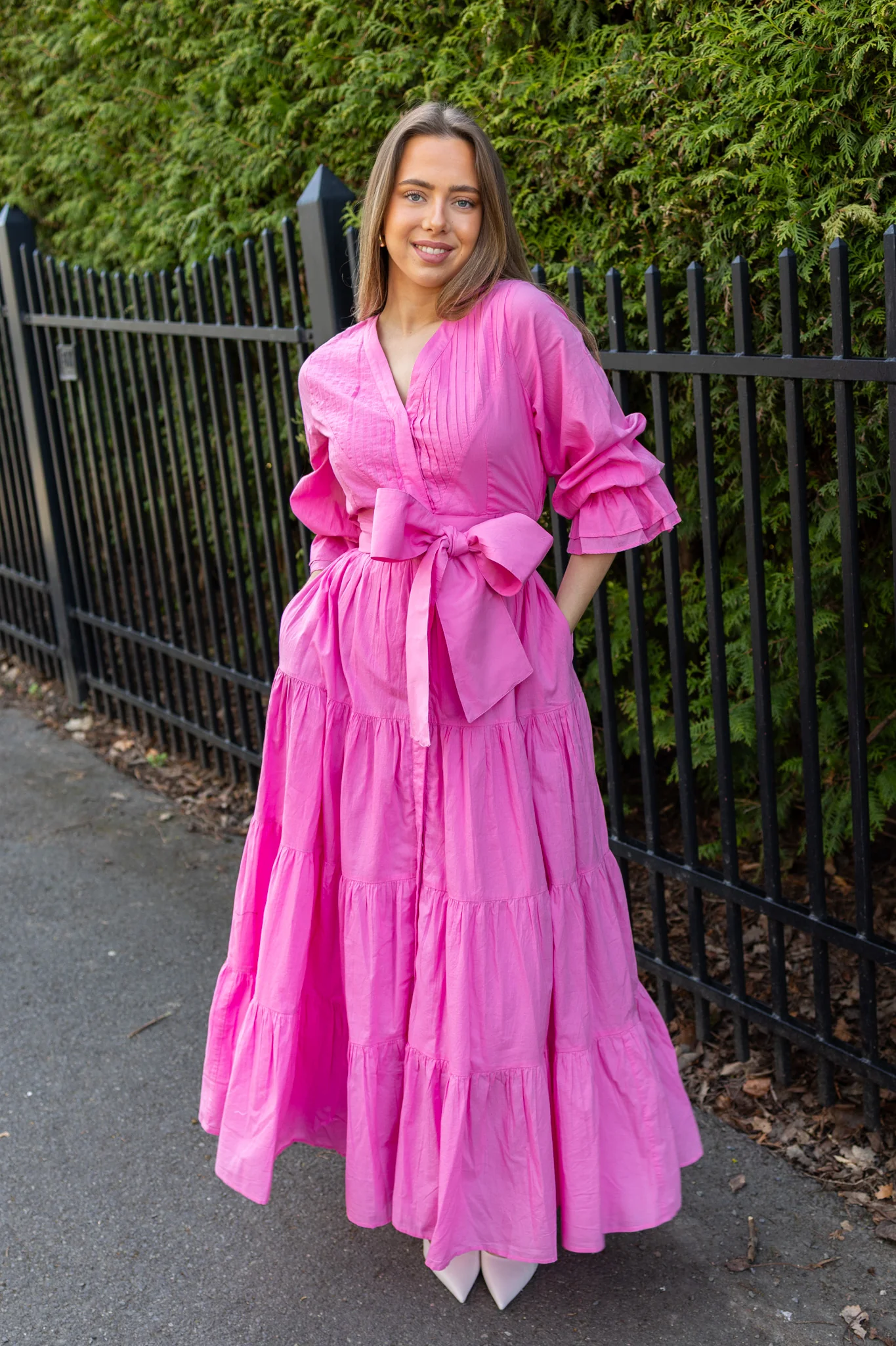 Coco Cotton Dress Pink - Image 3
