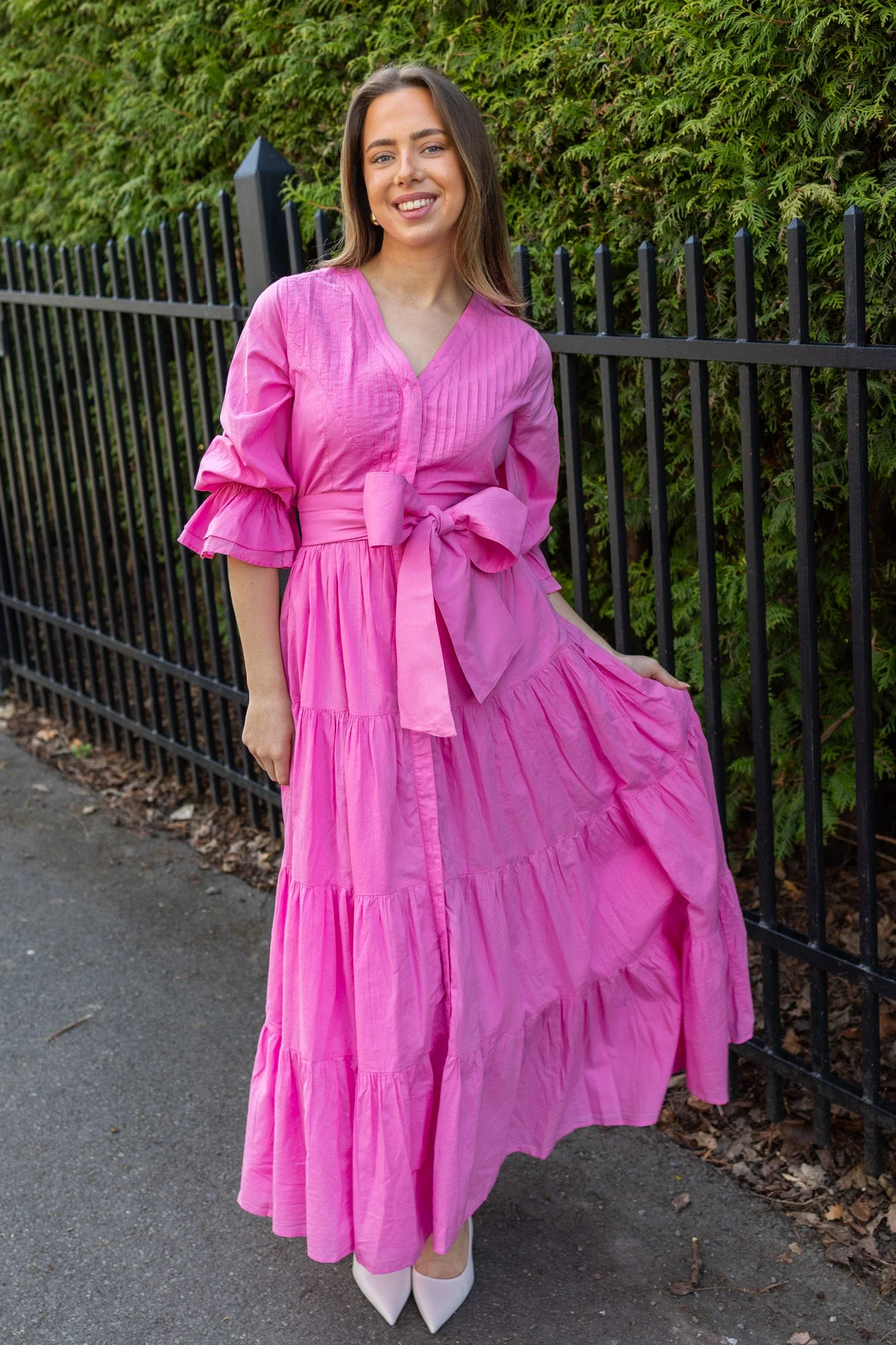 Coco Cotton Dress Pink - Image 5