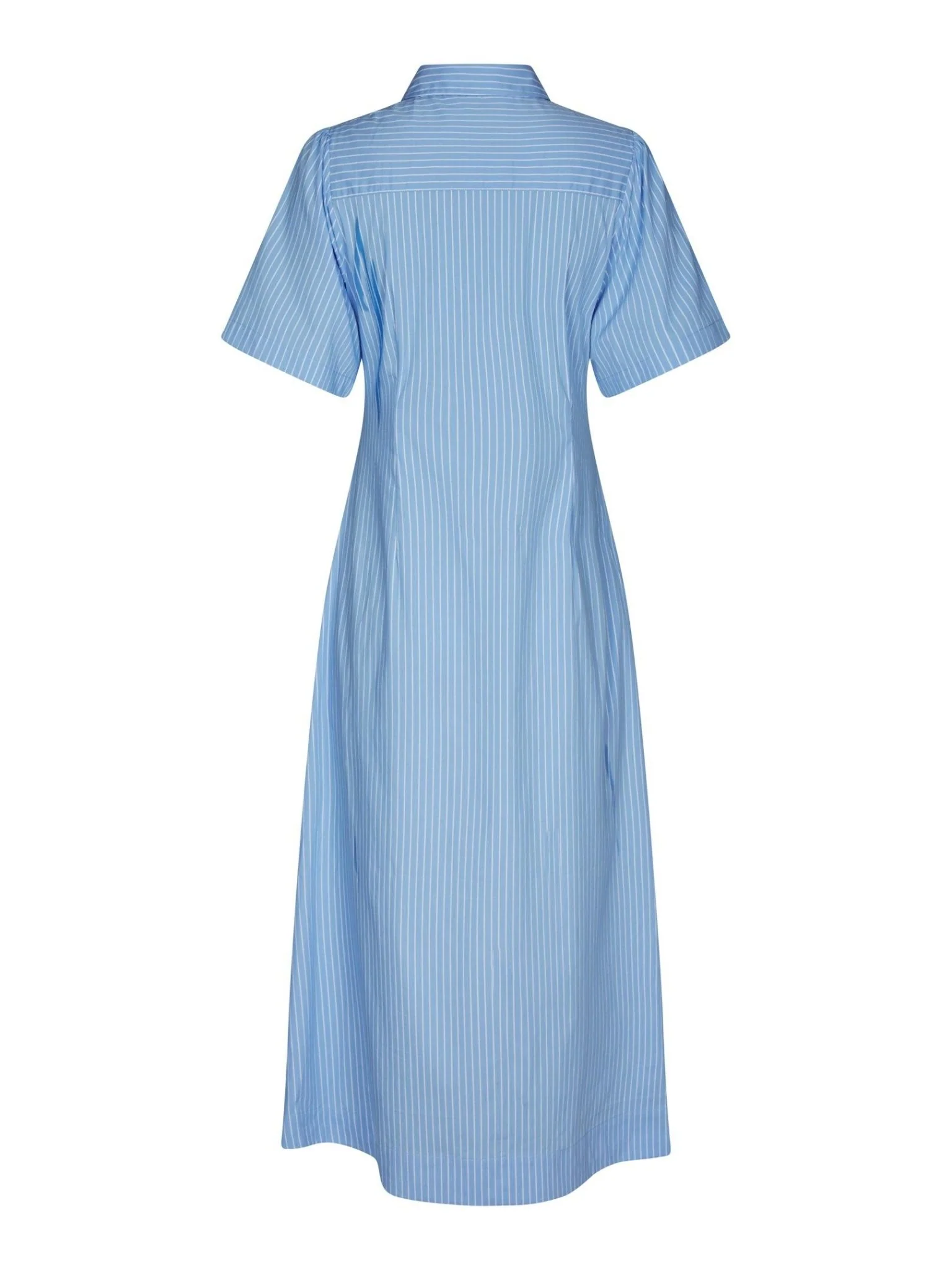 Baia Stripe Poplin Dress Light Blue - Image 5