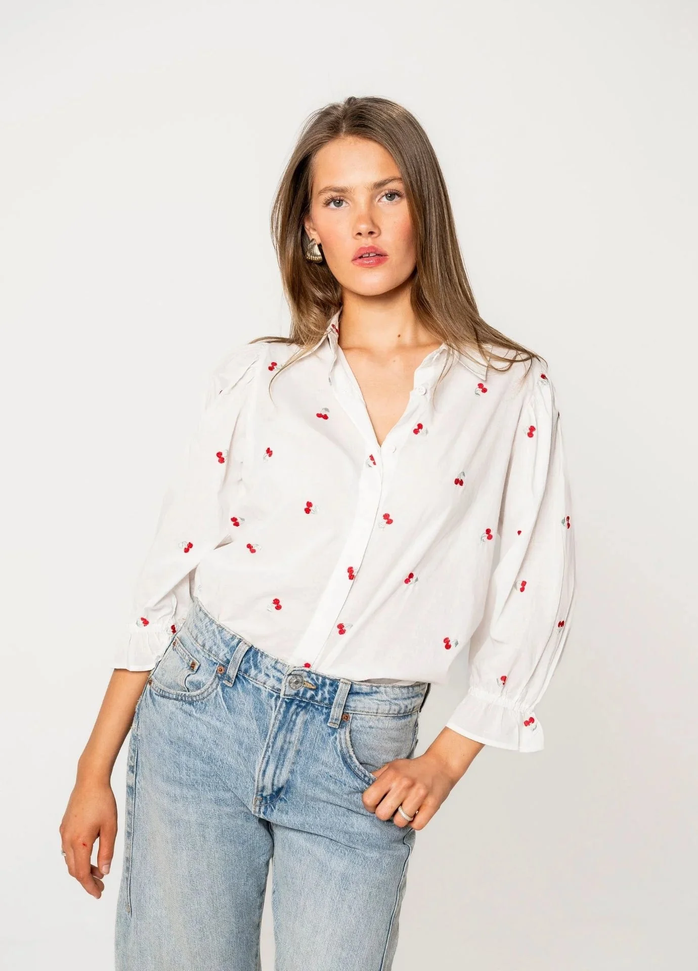 Amy Blouse Cherry - Image 3