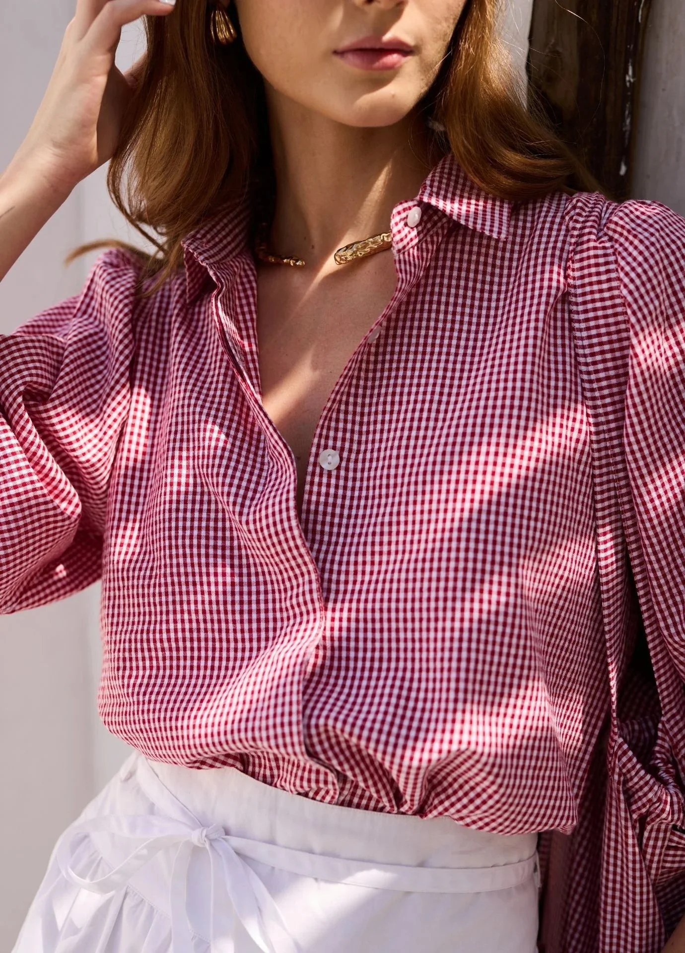 Amy Blouse Tuscany Red - Image 3
