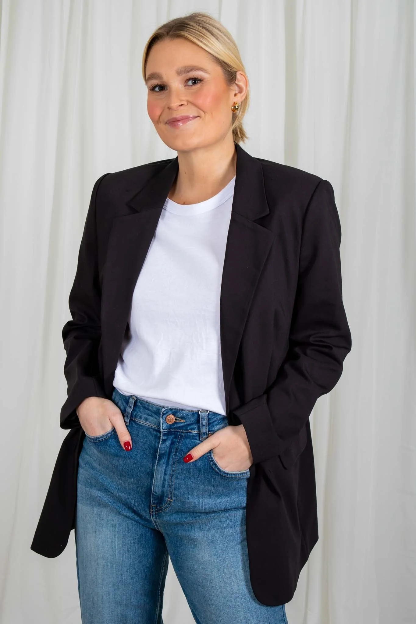 Zellaiw Long Blazer Black - Image 6