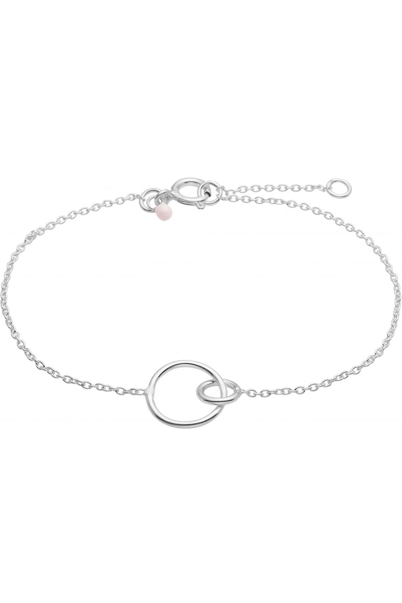 Double Circle Bracelet Silver