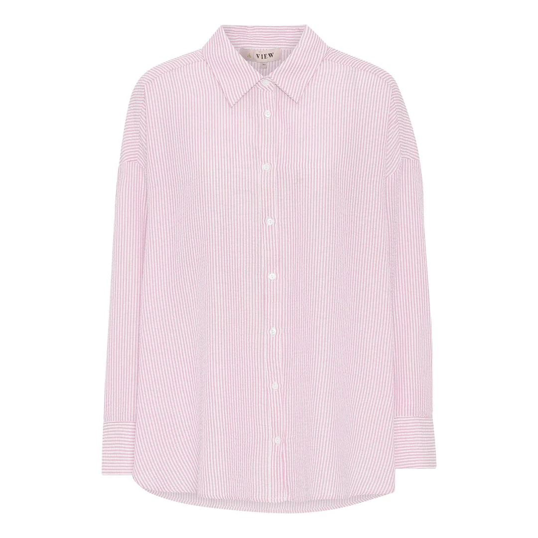 Sonja Shirt Pink/white - Image 2