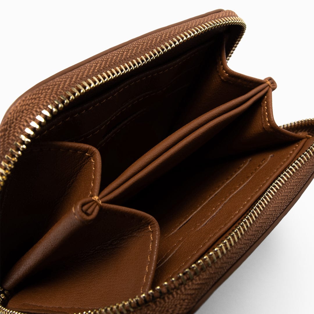 Small Zip Wallet Cognac - Image 3